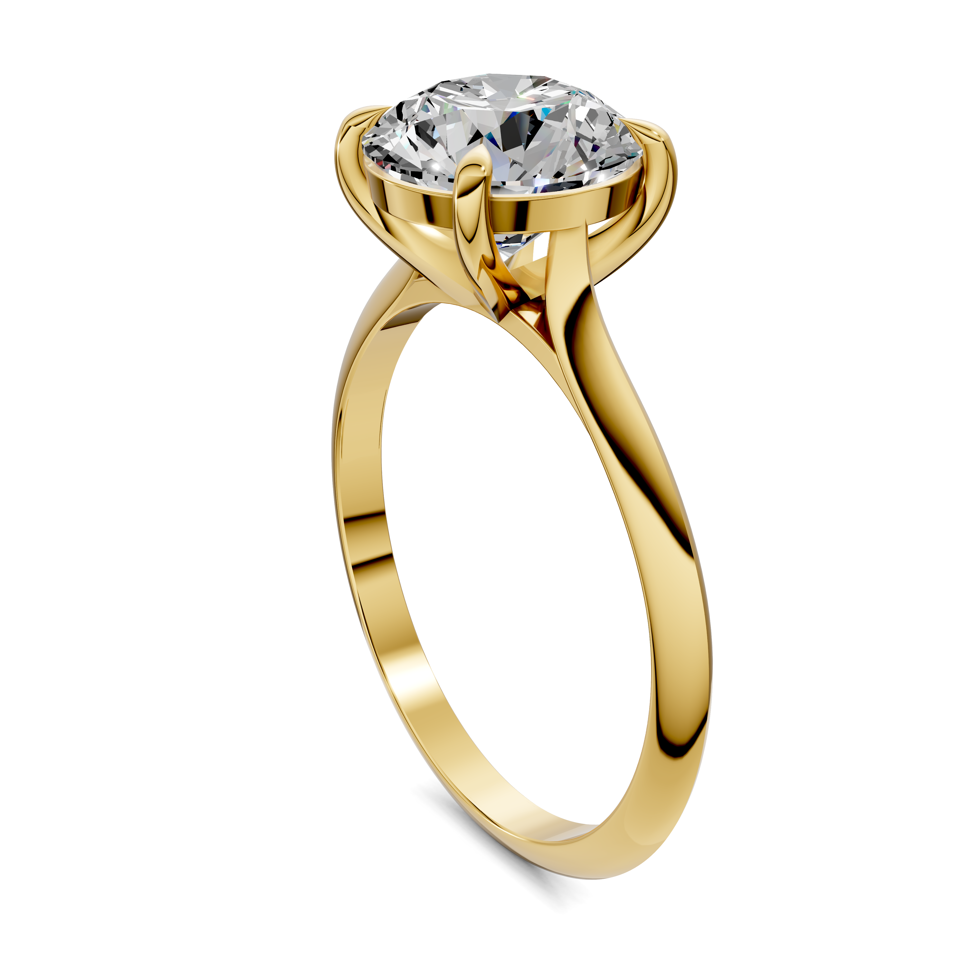 Lila Solitaire Ring