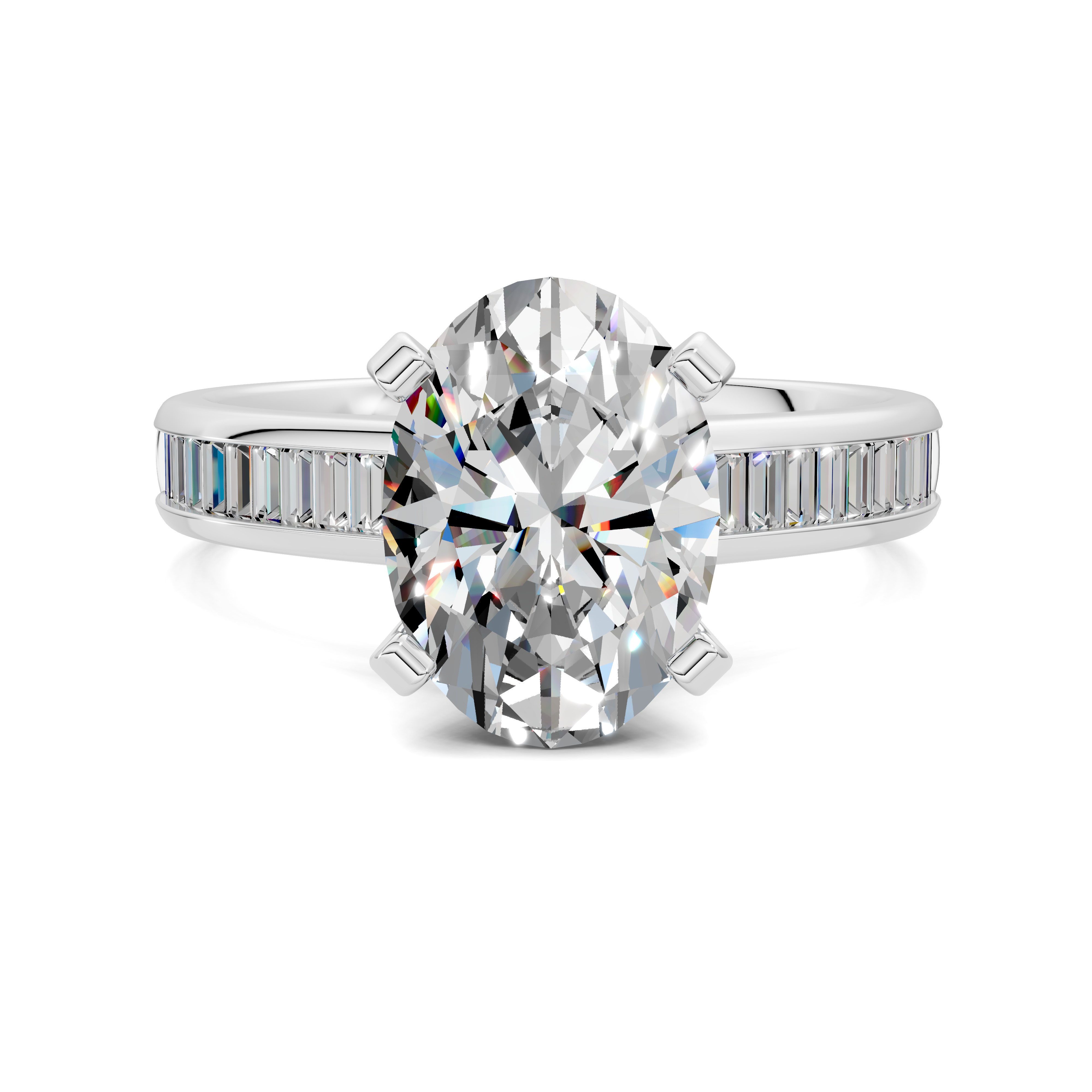 Paige Baguette Channel Set Ring