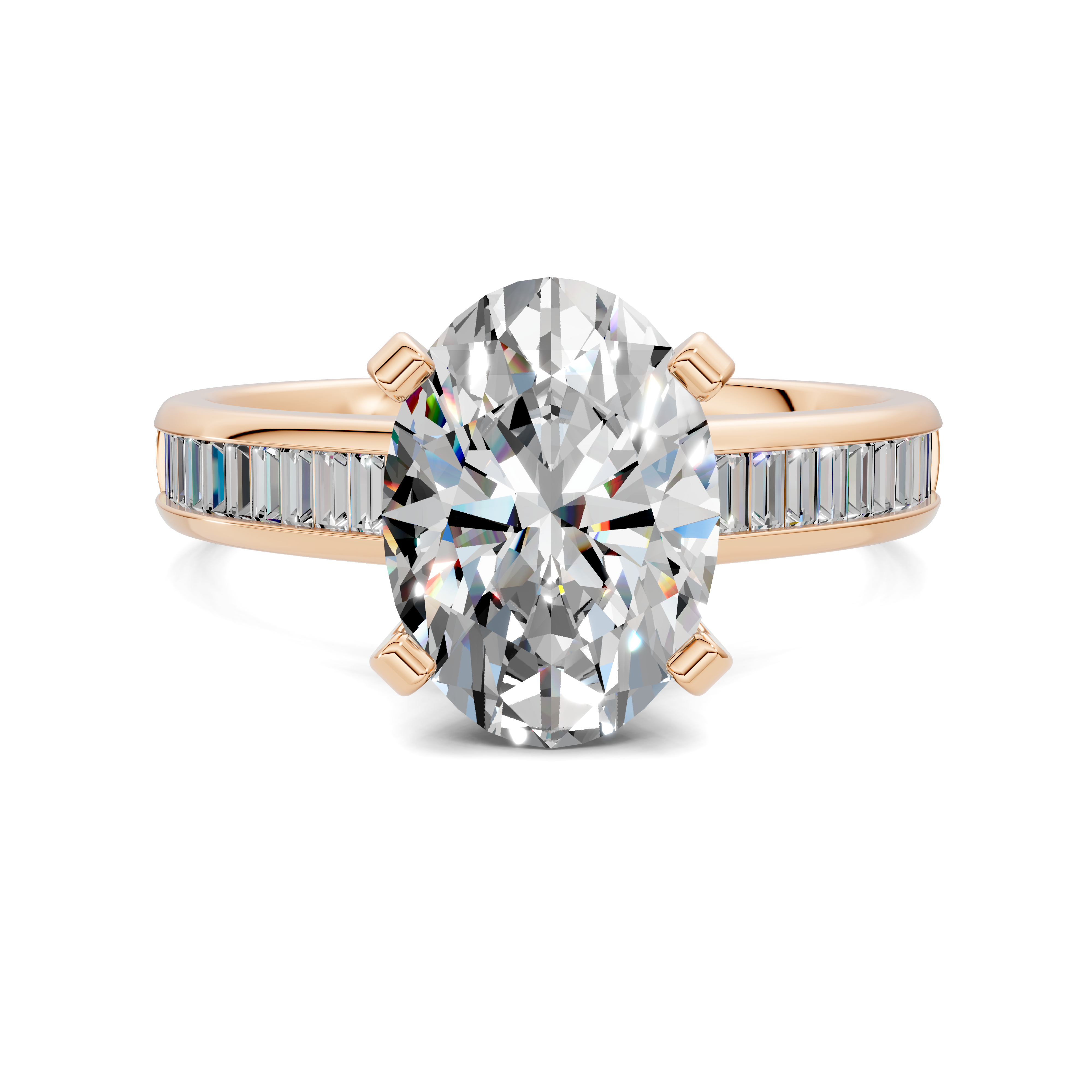 Paige Baguette Channel Set Ring