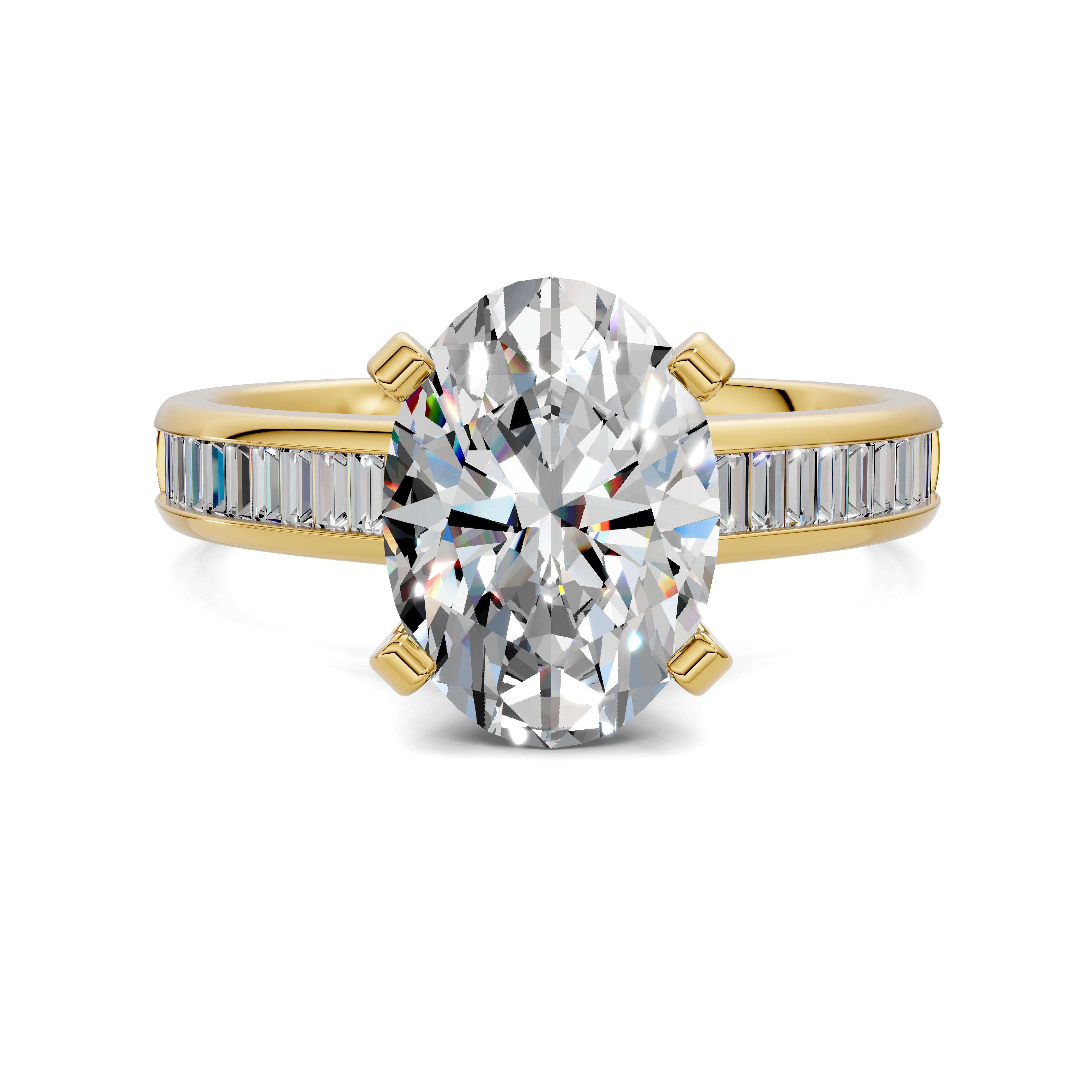 Paige Baguette Channel Set Ring