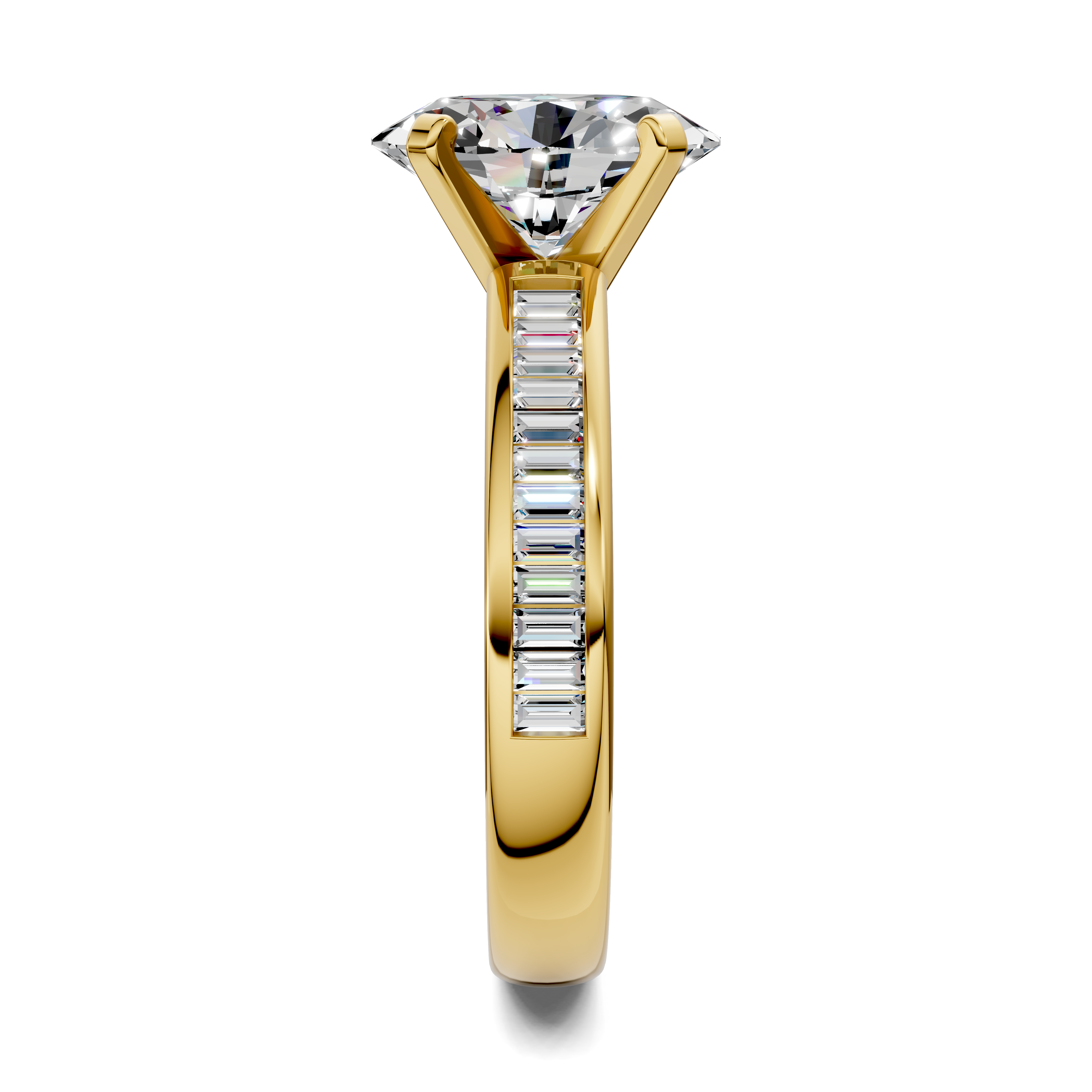 Paige Baguette Channel Set Ring