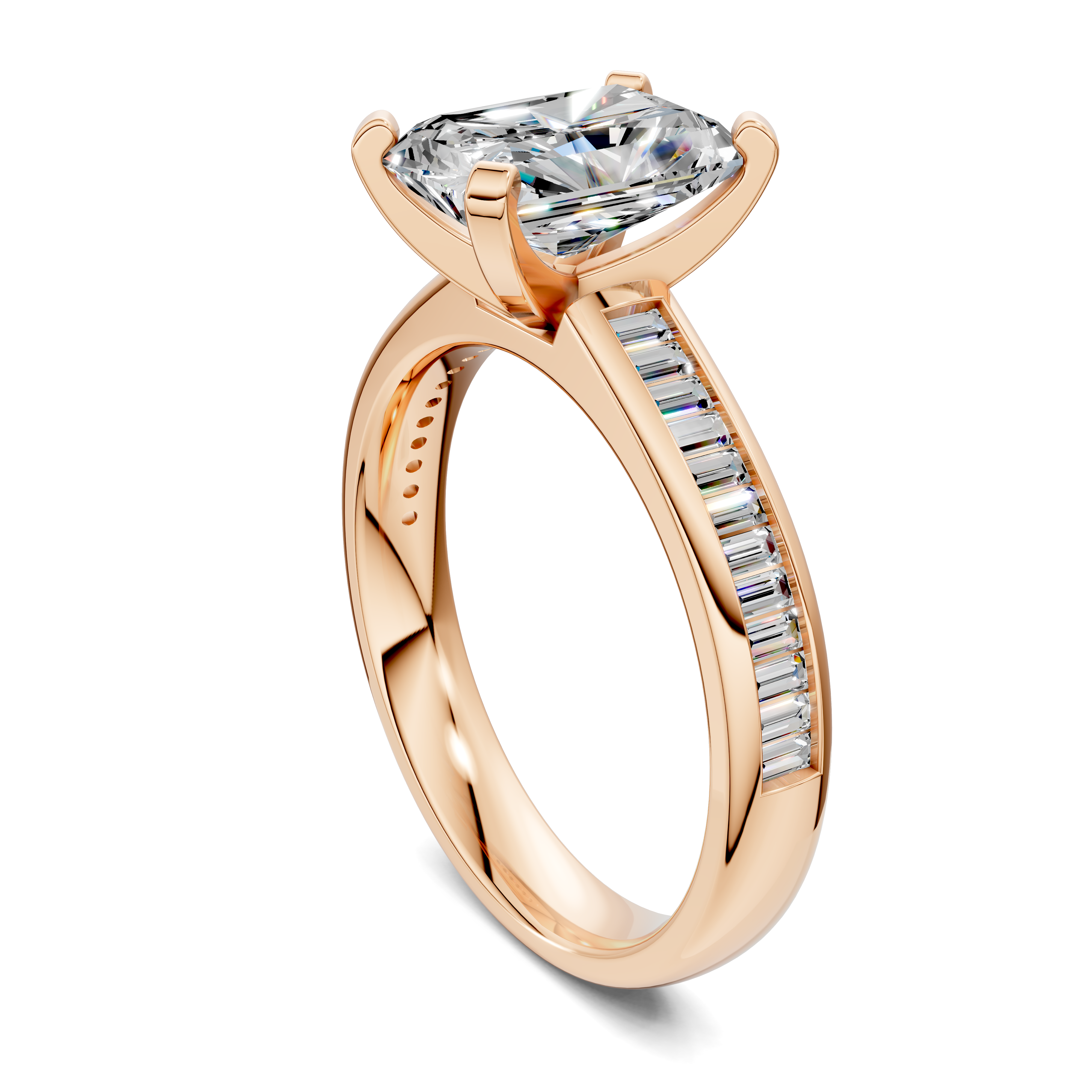 Paige Baguette Channel Set Ring