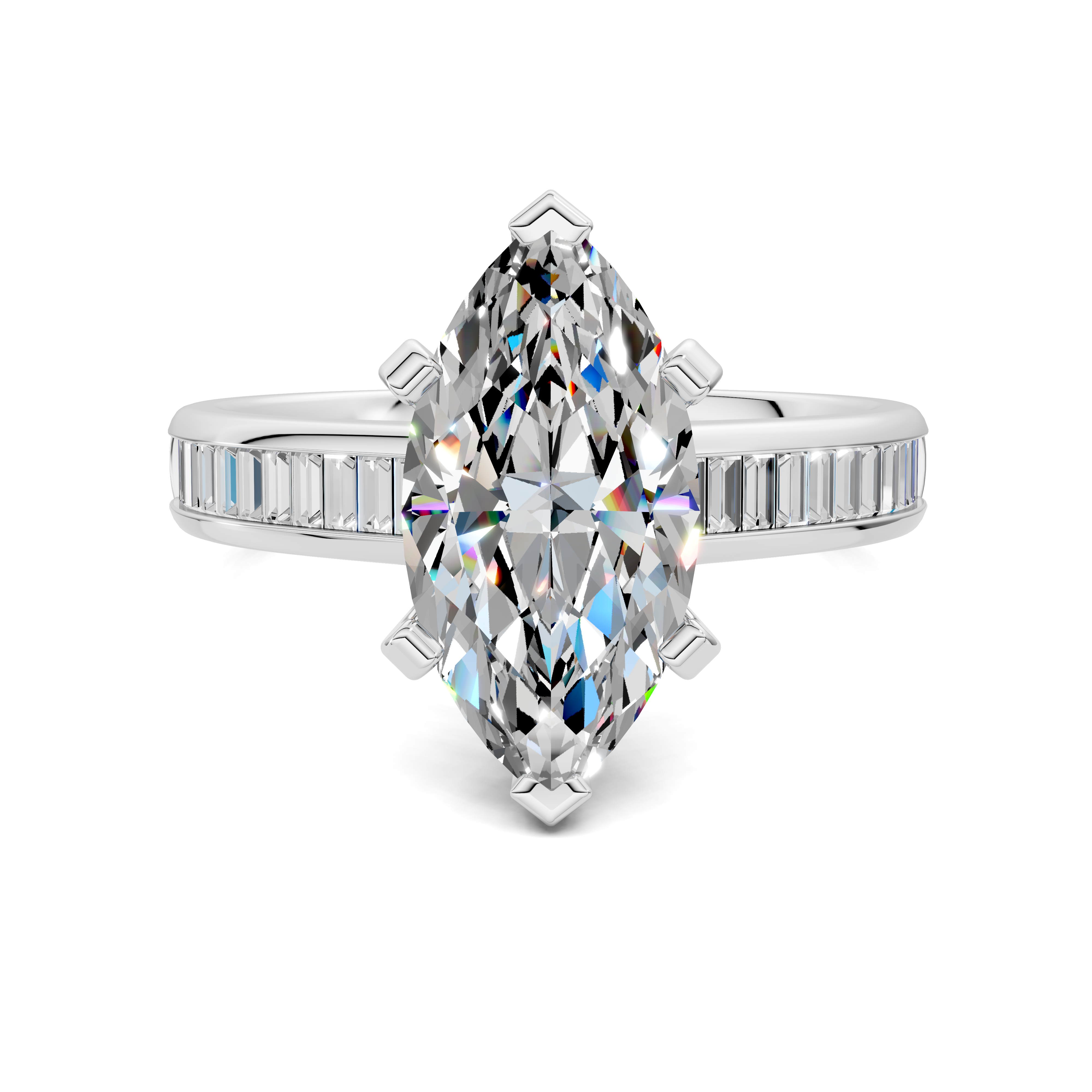 Paige Baguette Channel Set Ring