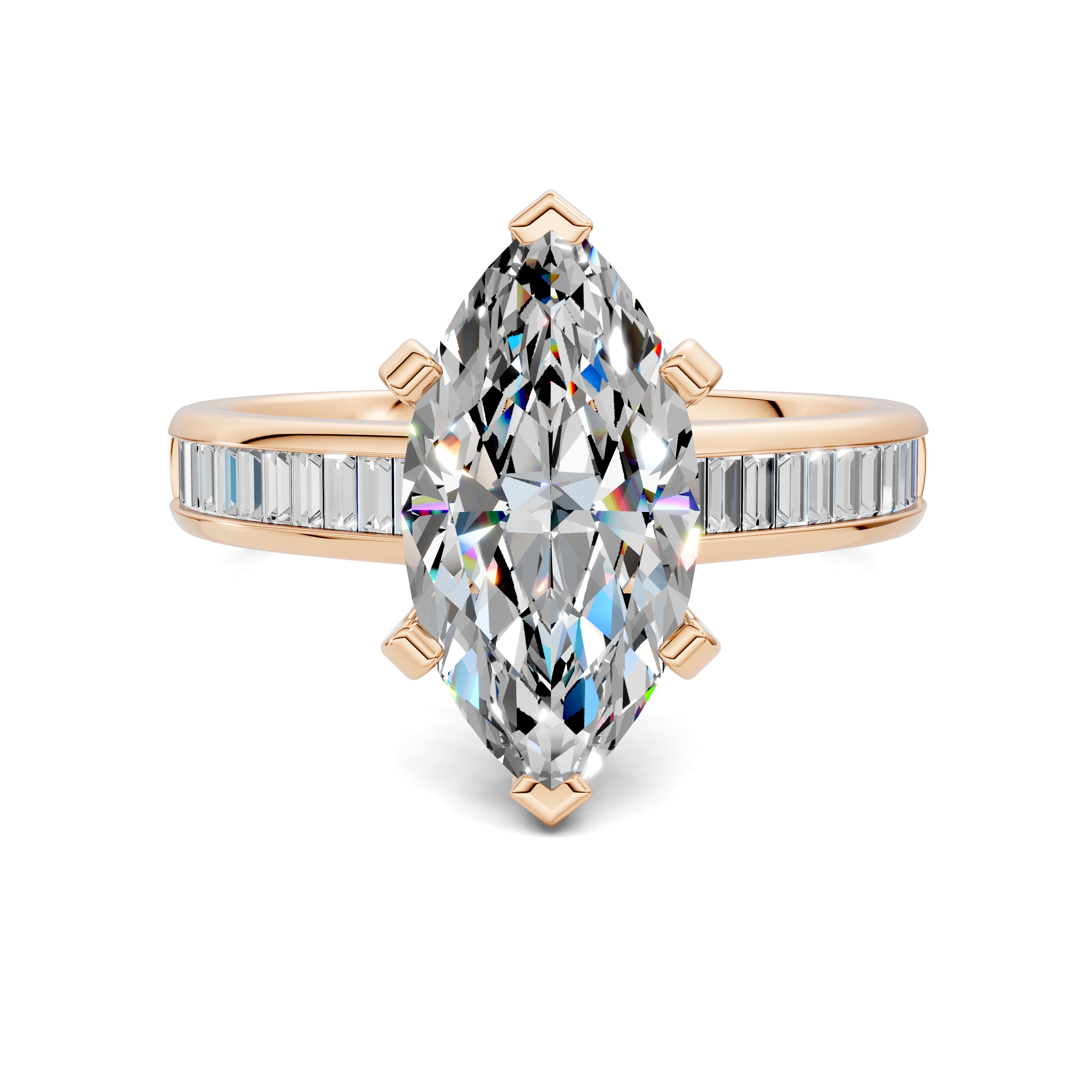 Paige Baguette Channel Set Ring