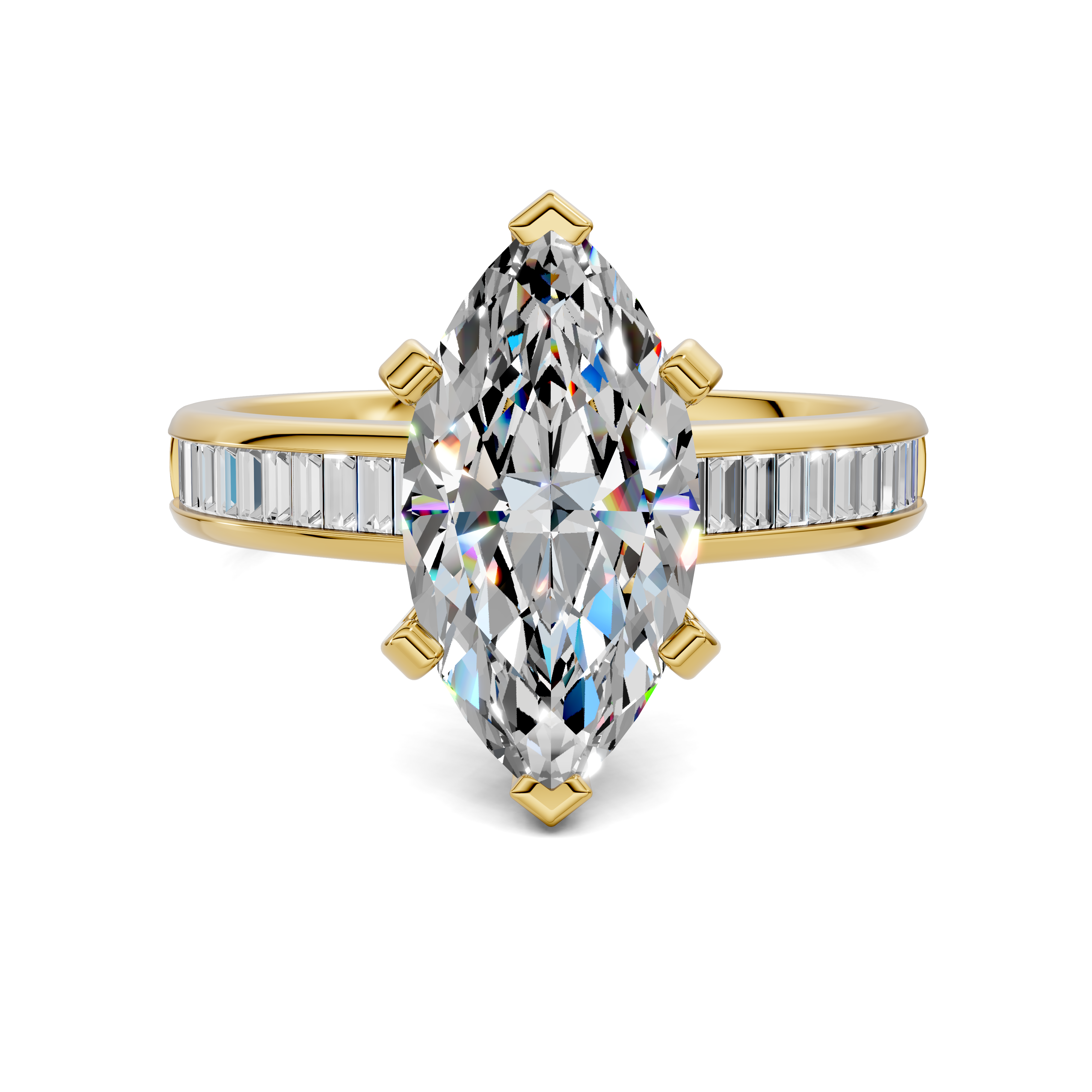 Paige Baguette Channel Set Ring