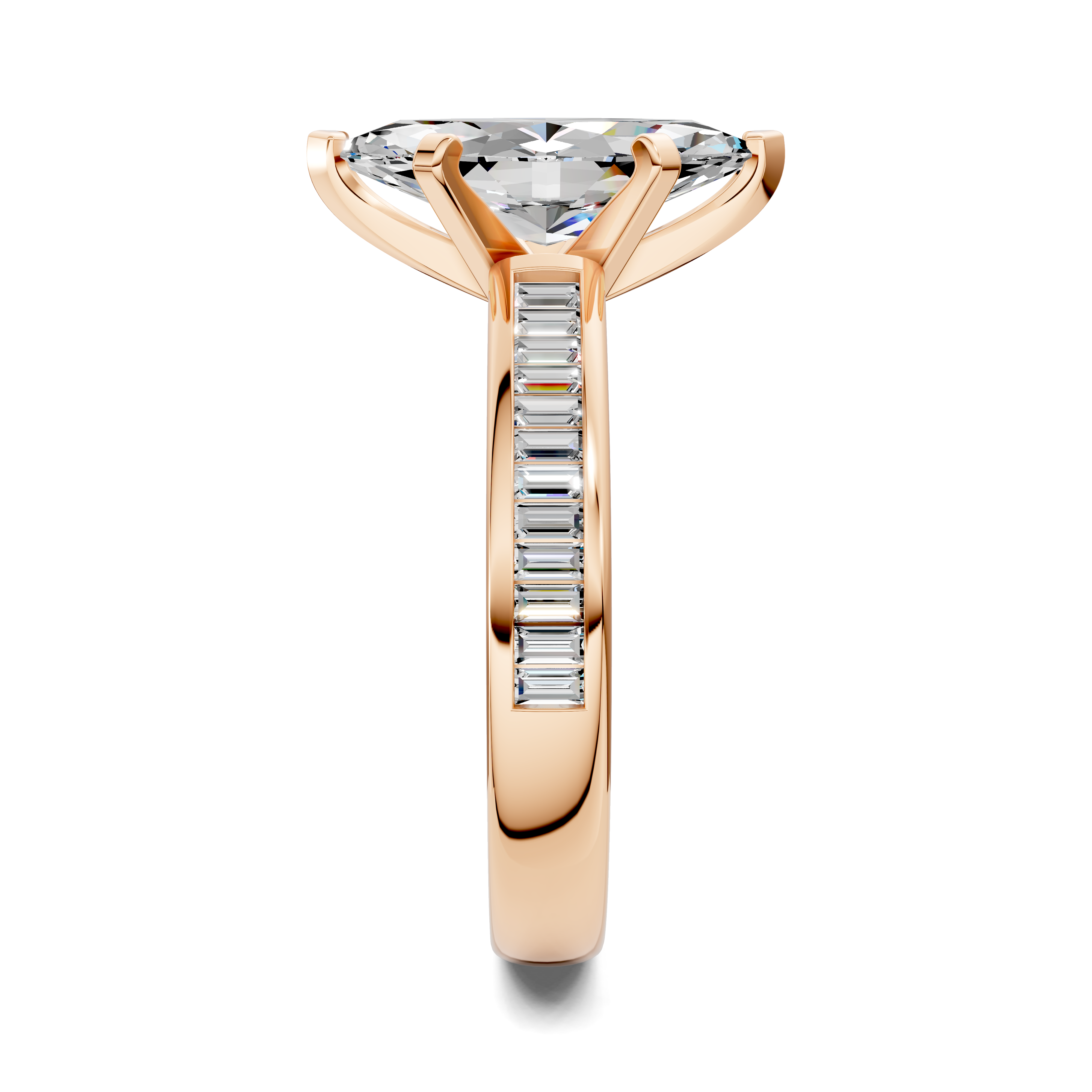 Paige Baguette Channel Set Ring