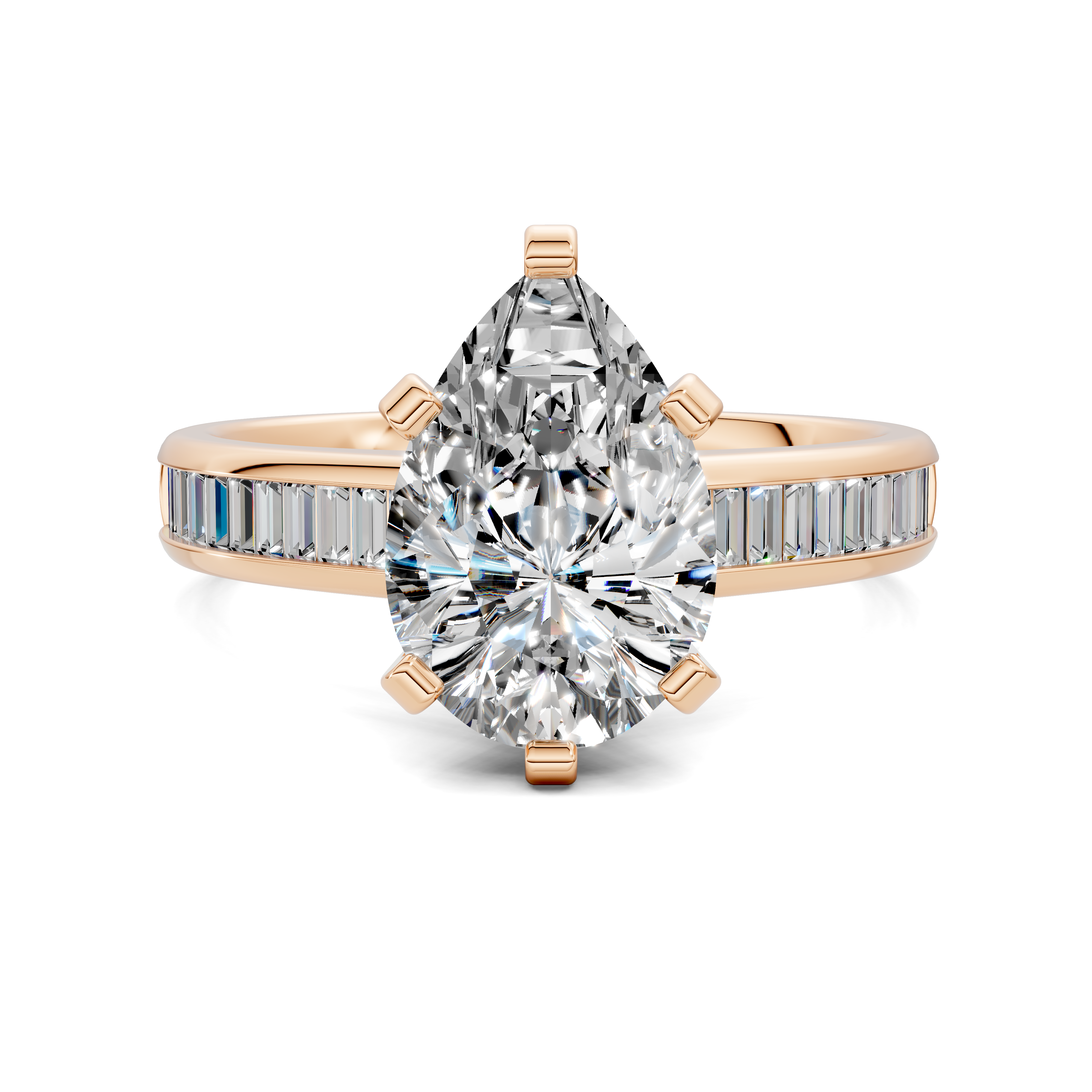 Paige Baguette Channel Set Ring