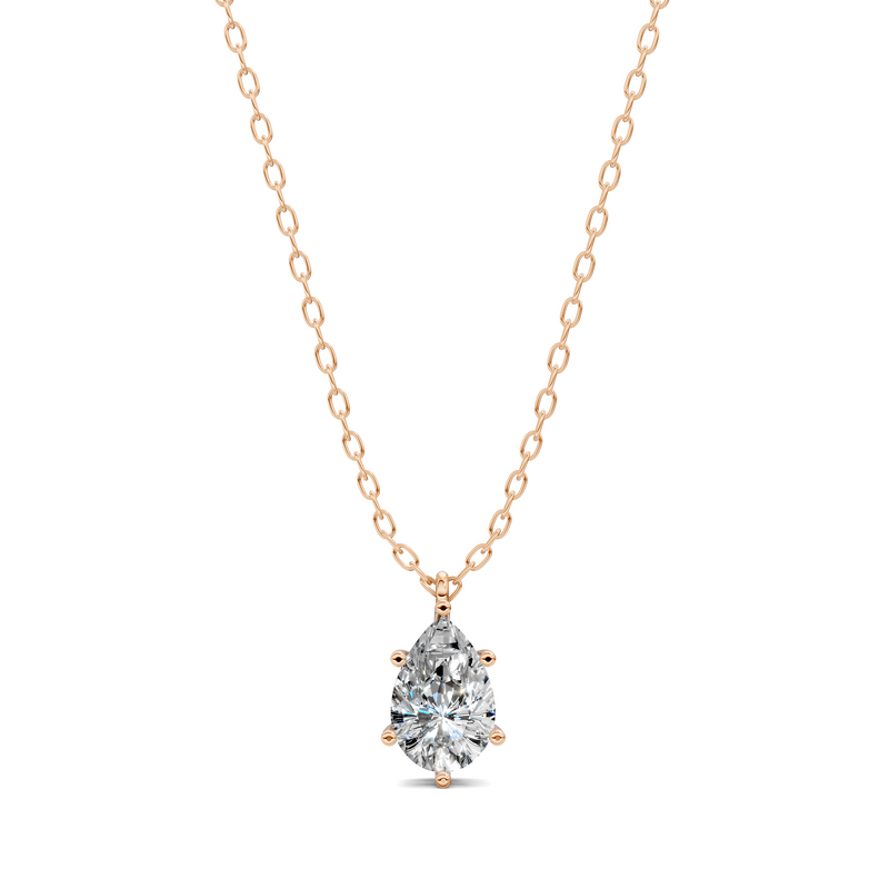 Pear Solitaire Pendant (1.5 CTW)