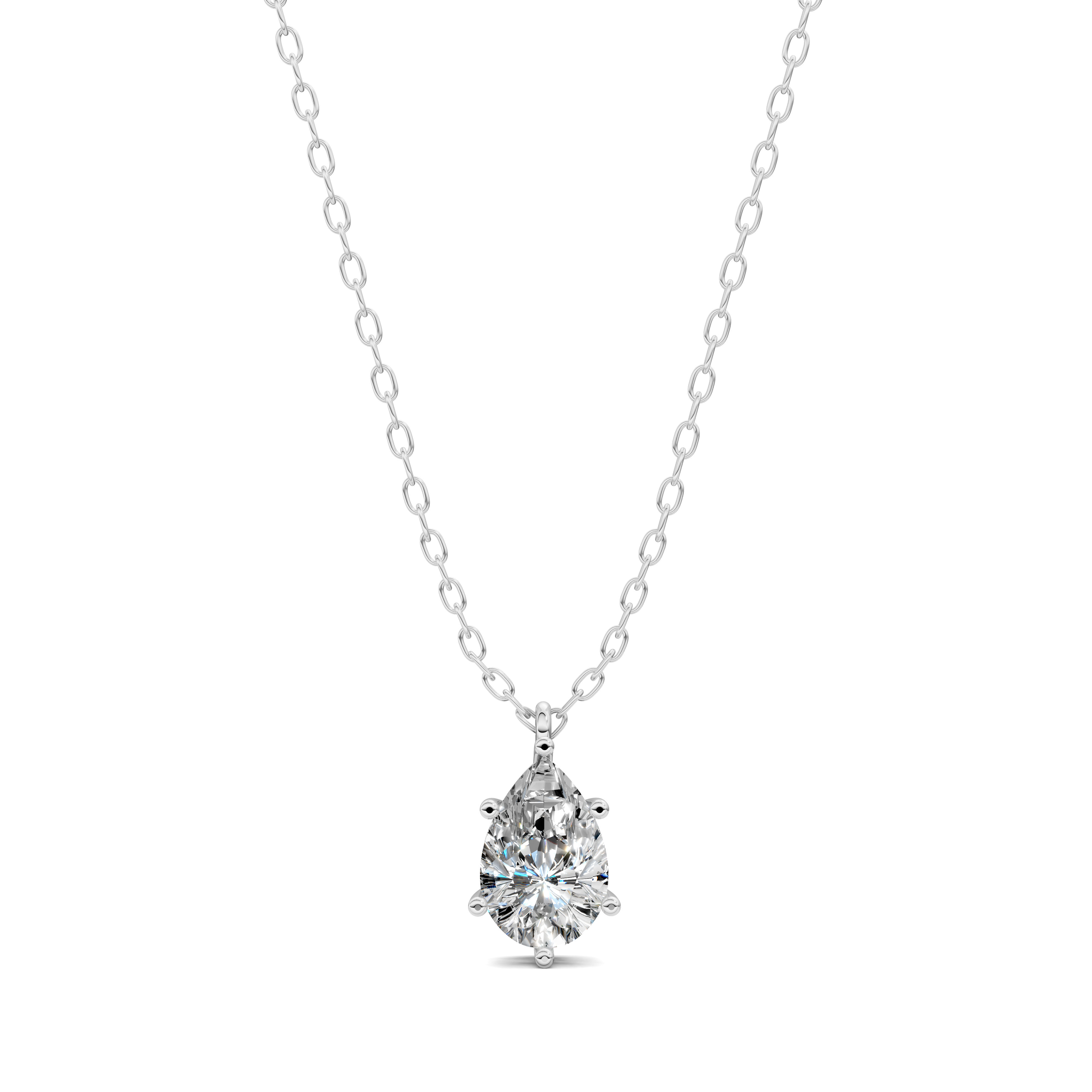 Pear Solitaire Pendant (1.5 CTW)