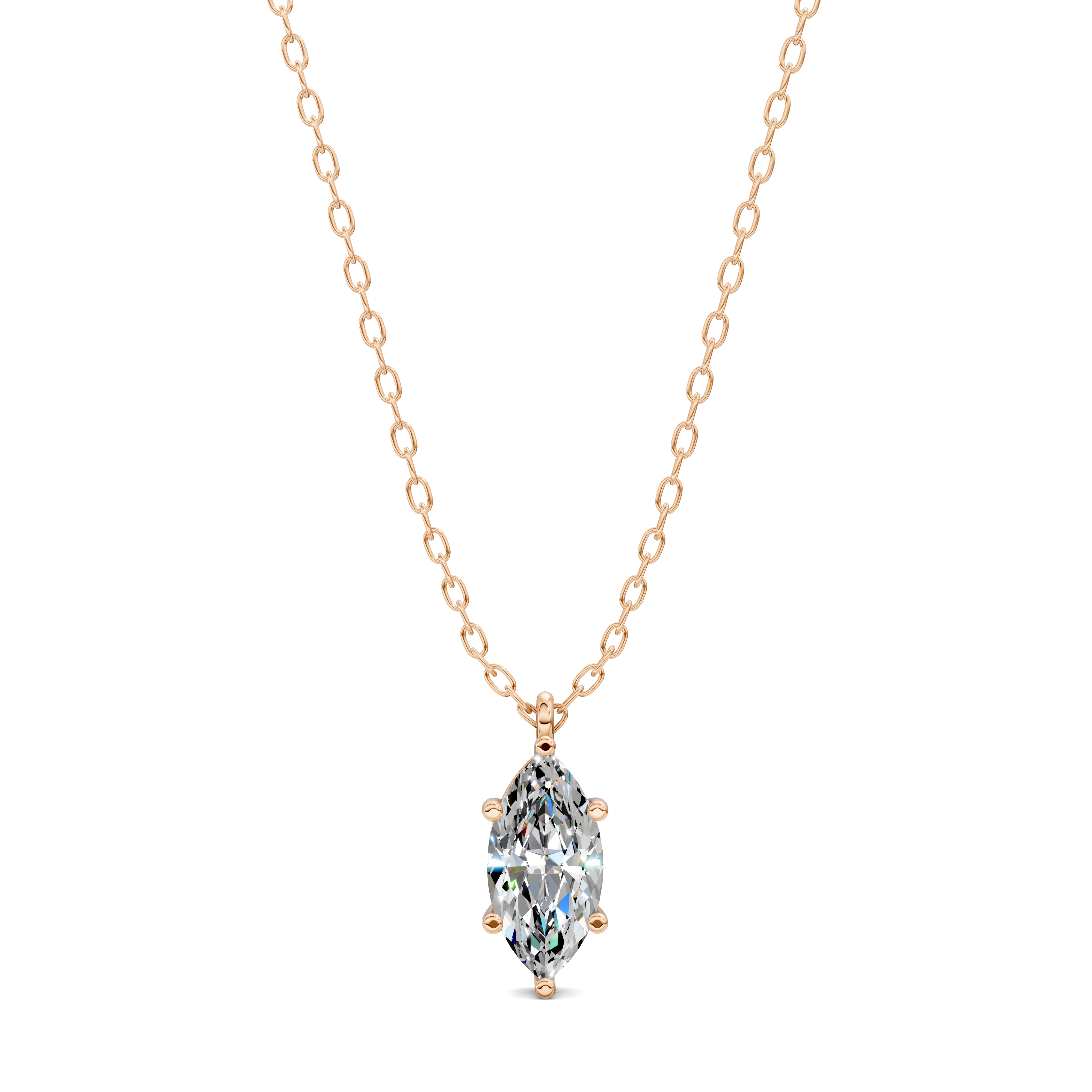 Marquise Solitaire Pendant (1.5 CTW)
