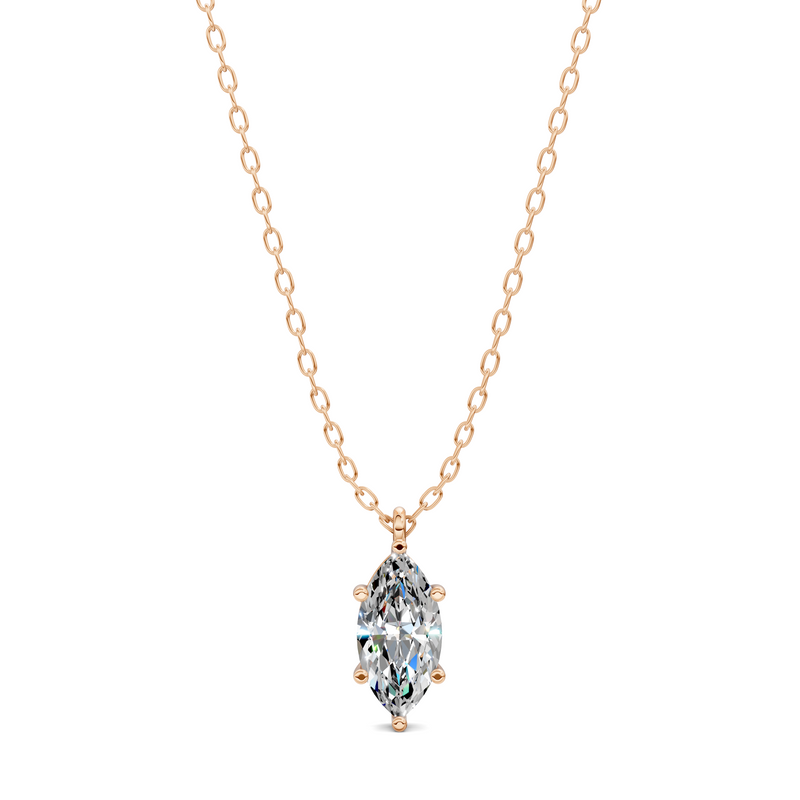 Marquise Solitaire Pendant (1.5 CTW)