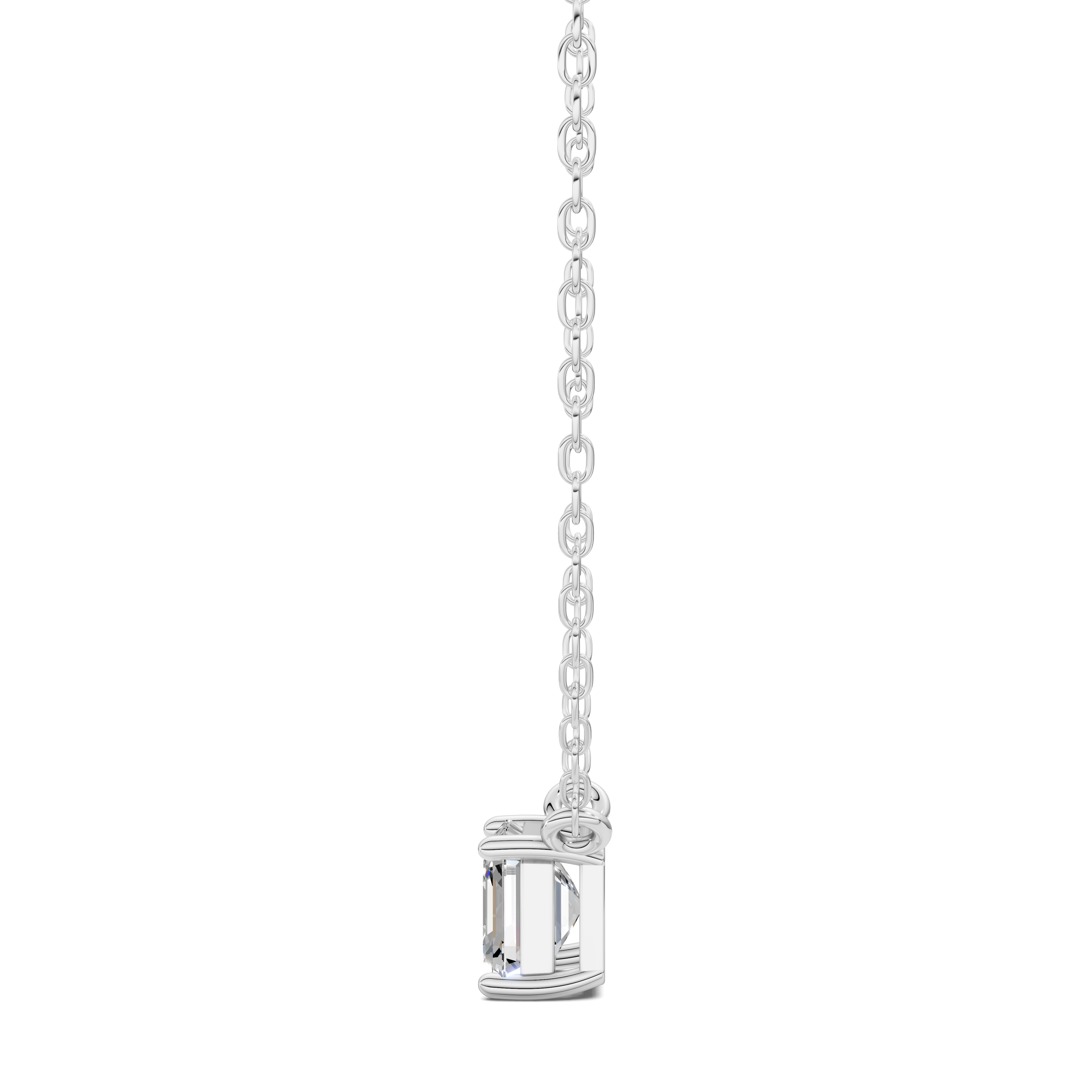 Asscher Solitaire Pendant (1.5 CTW)