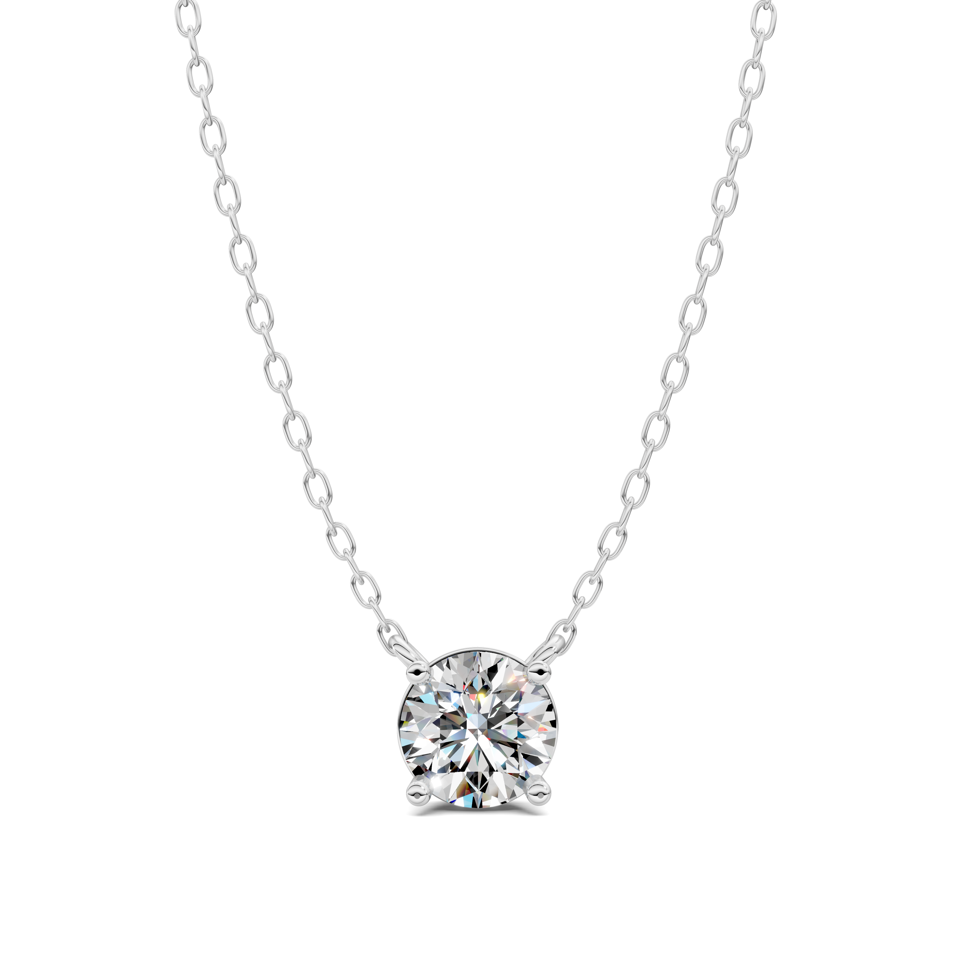 Round Solitaire Pendant (1.5 CTW)