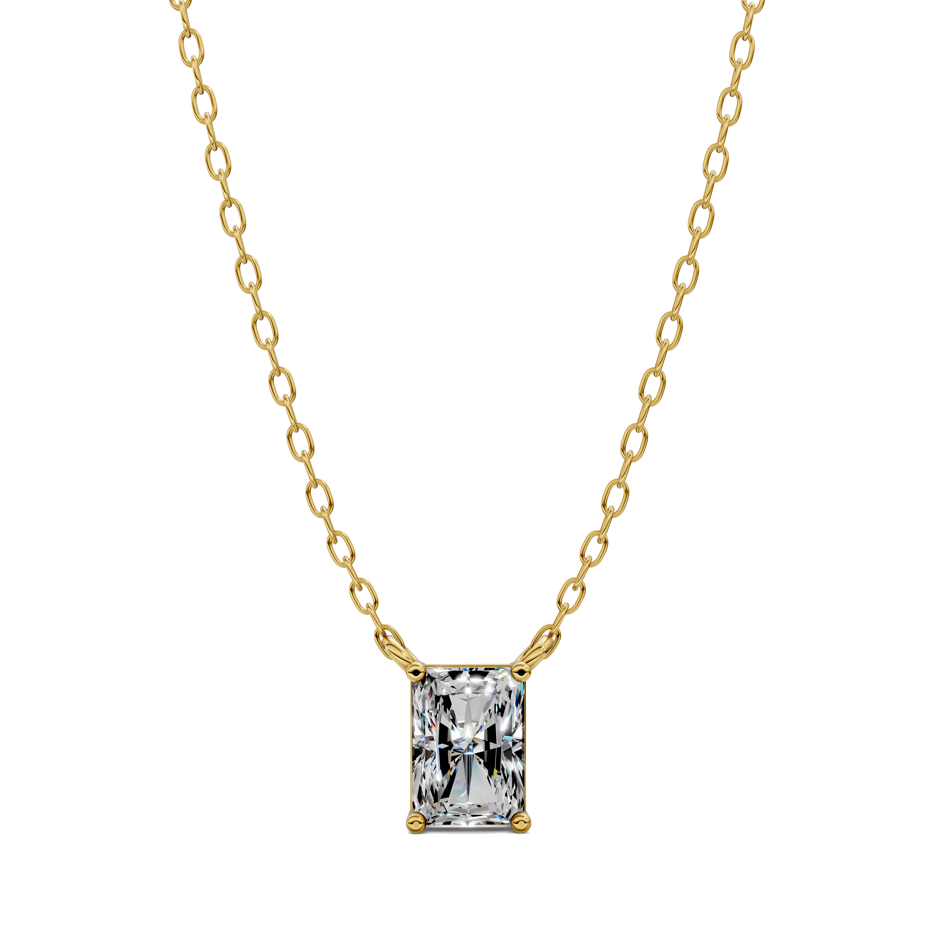 Radiant Solitaire Pendant (1.5 CTW)