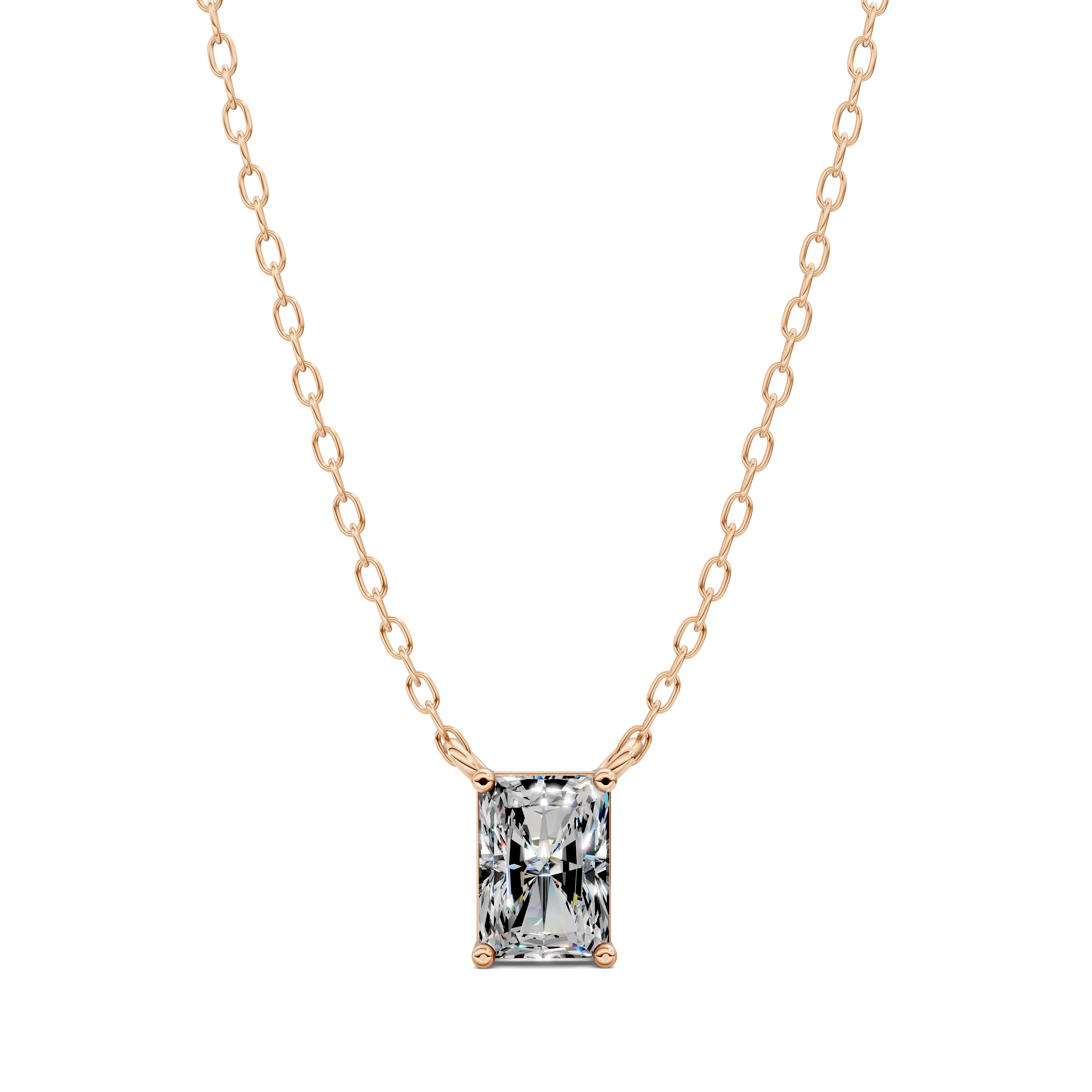 Radiant Solitaire Pendant (1.5 CTW)
