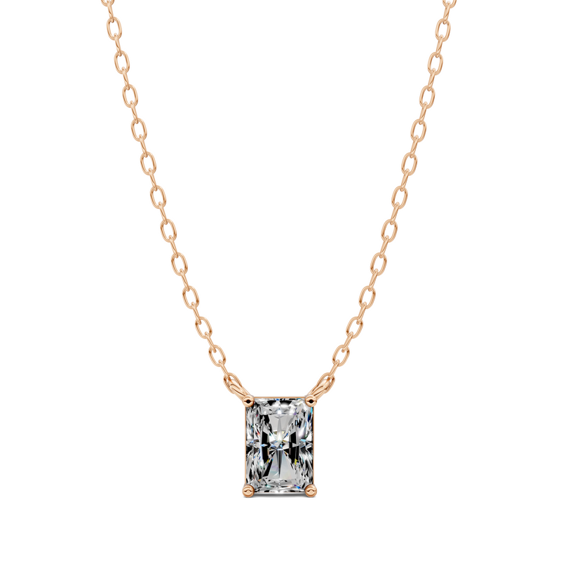 Radiant Solitaire Pendant (1.5 CTW)