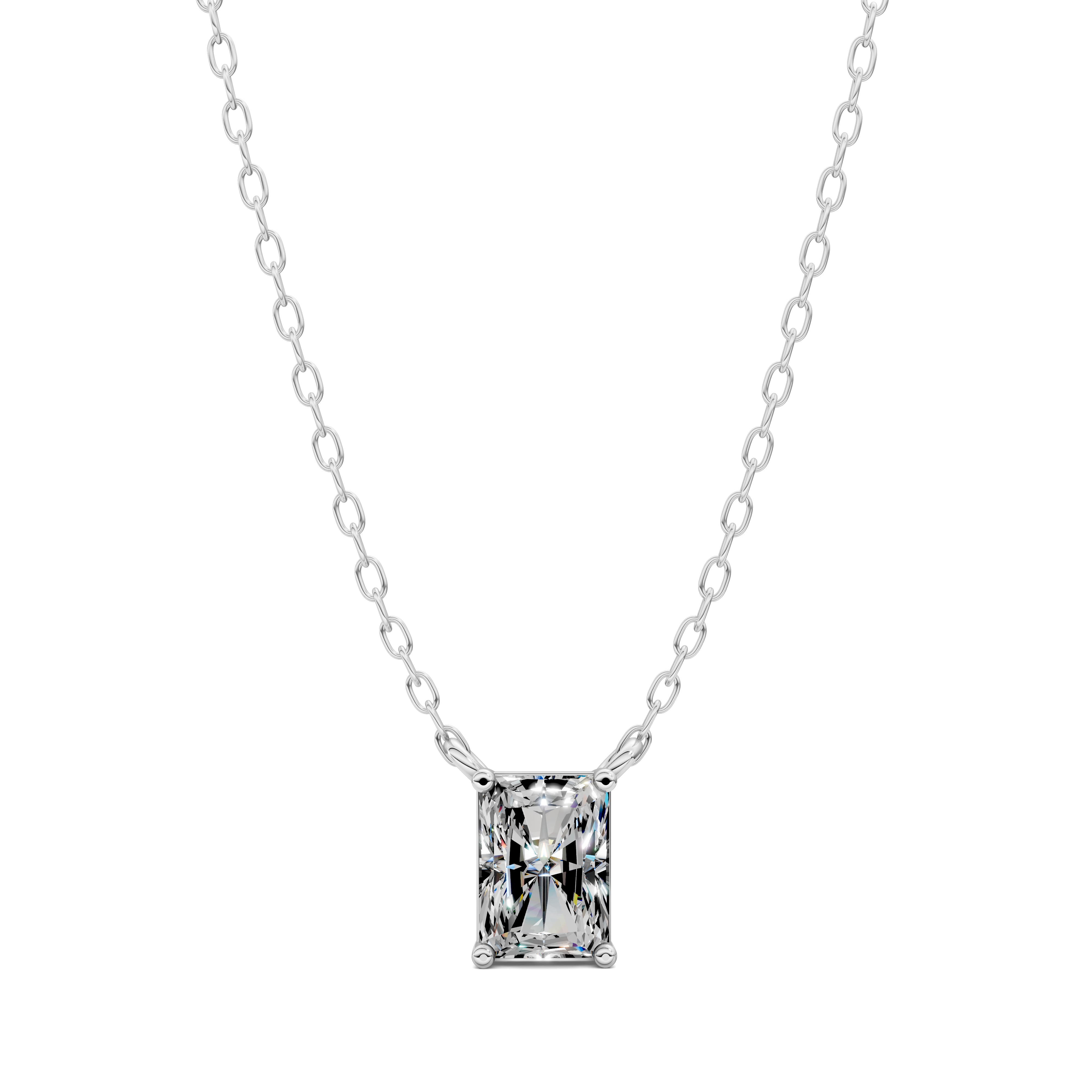 Radiant Solitaire Pendant (1.5 CTW)