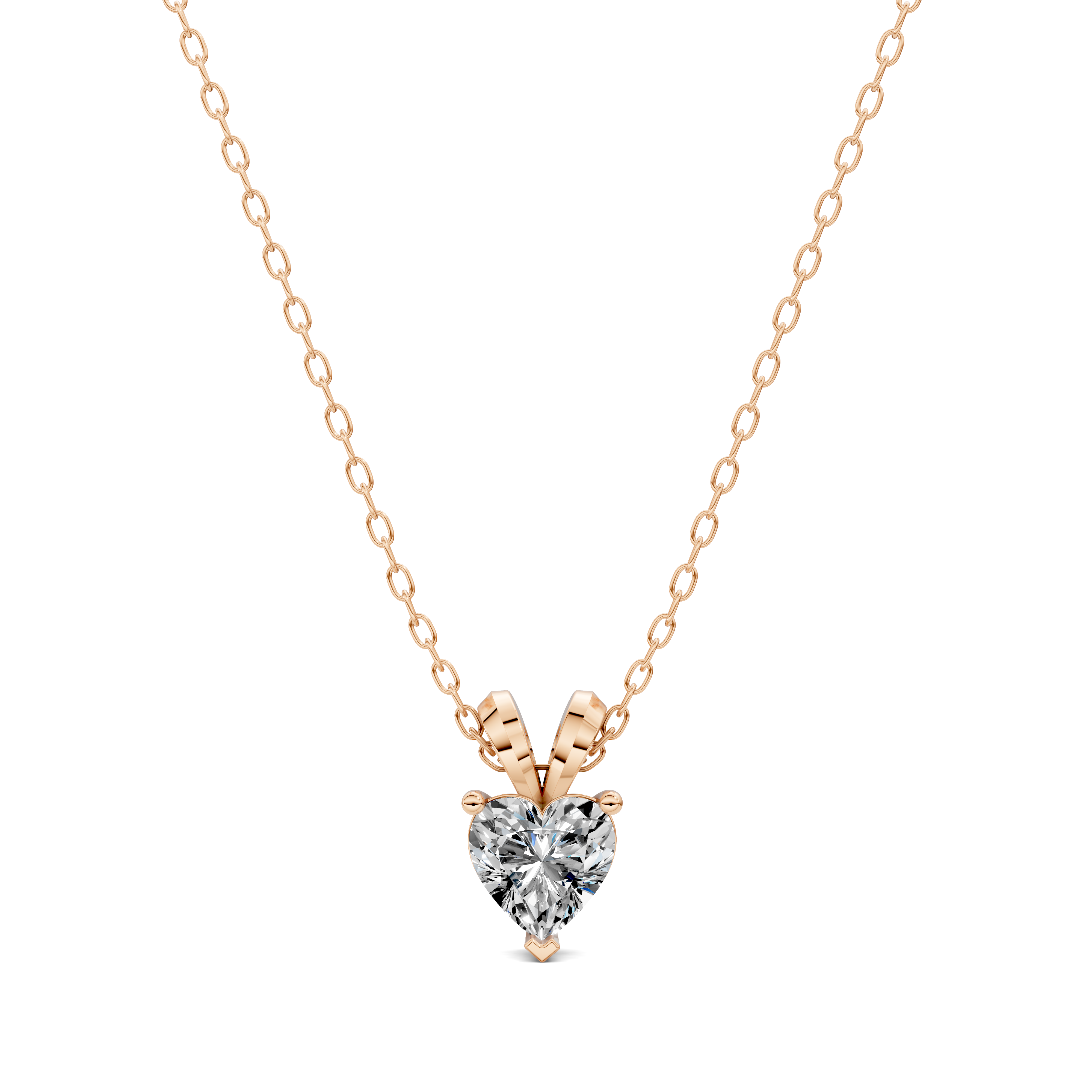 Heart Split Bail Diamond Pendant (1.50 CTW)