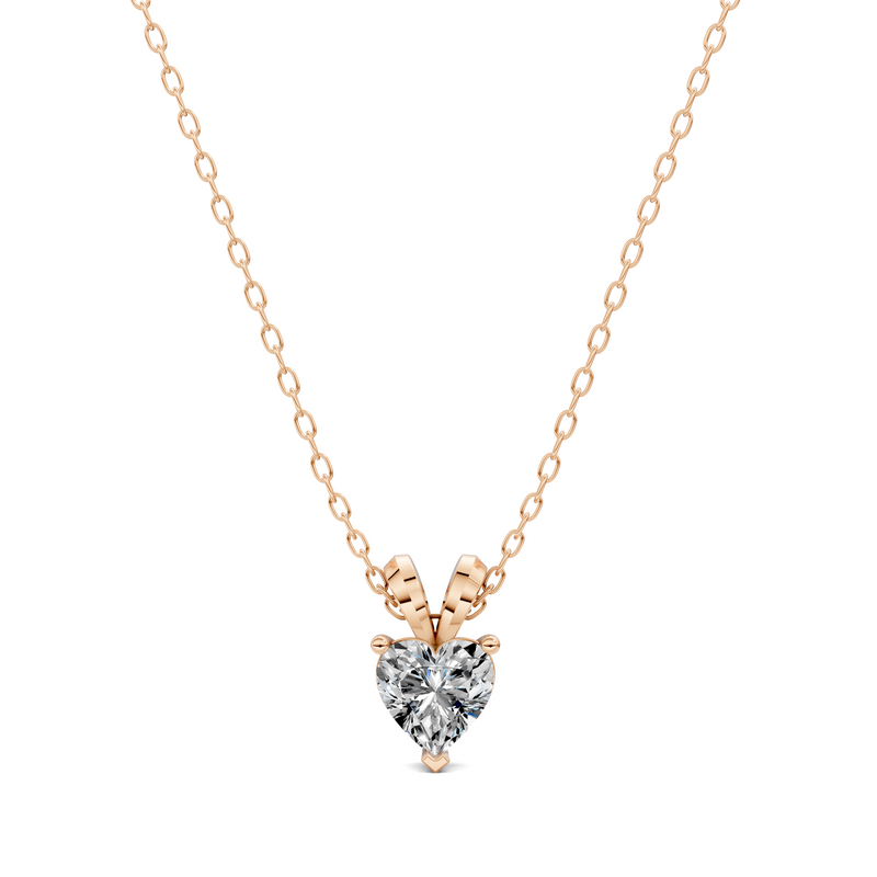 Heart Split Bail Diamond Pendant (1.50 CTW)