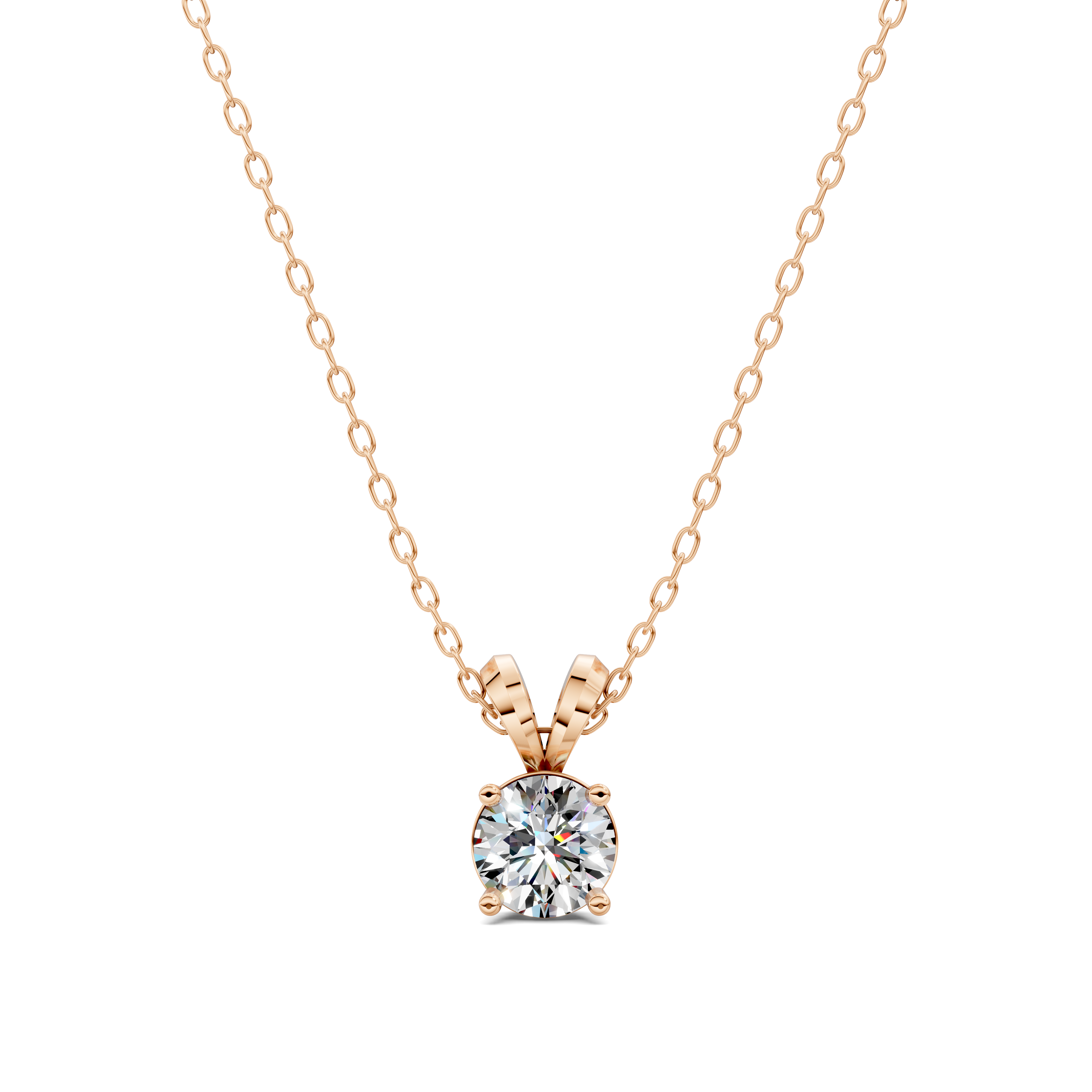Round Split Bail Diamond Pendant (1.50 CTW)