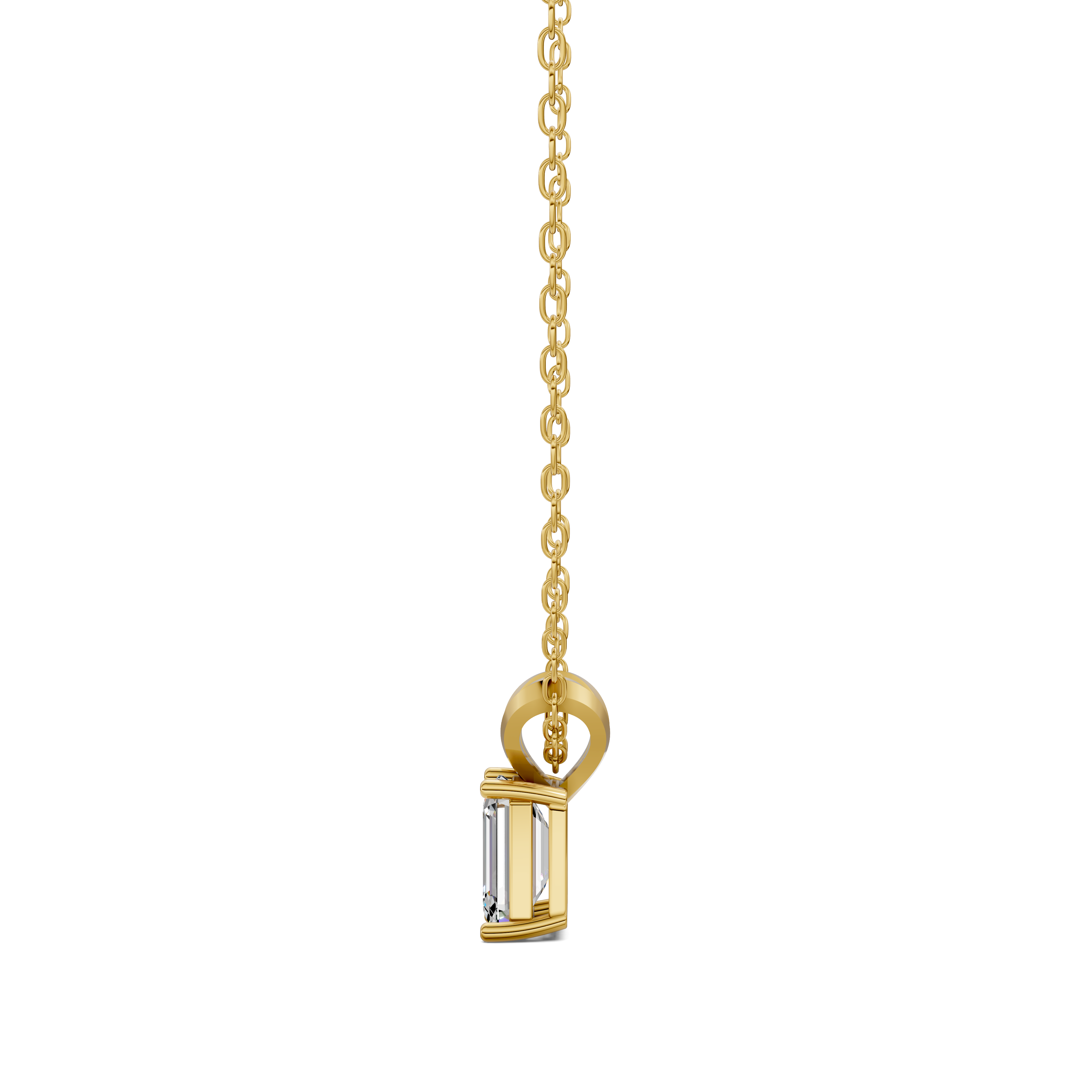 Emerald Split Bail Diamond Pendant (1.50 CTW)