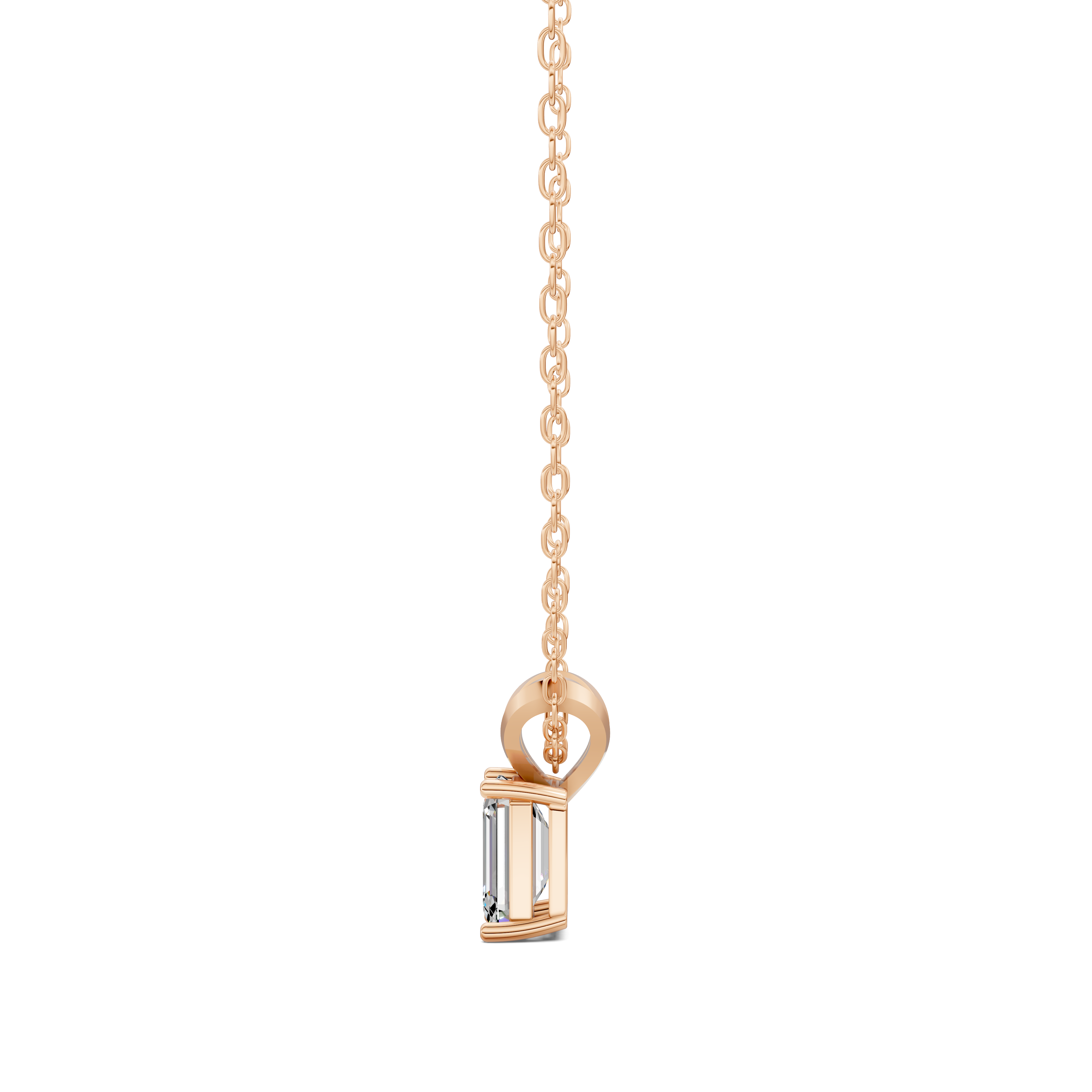 Emerald Split Bail Diamond Pendant (1.50 CTW)