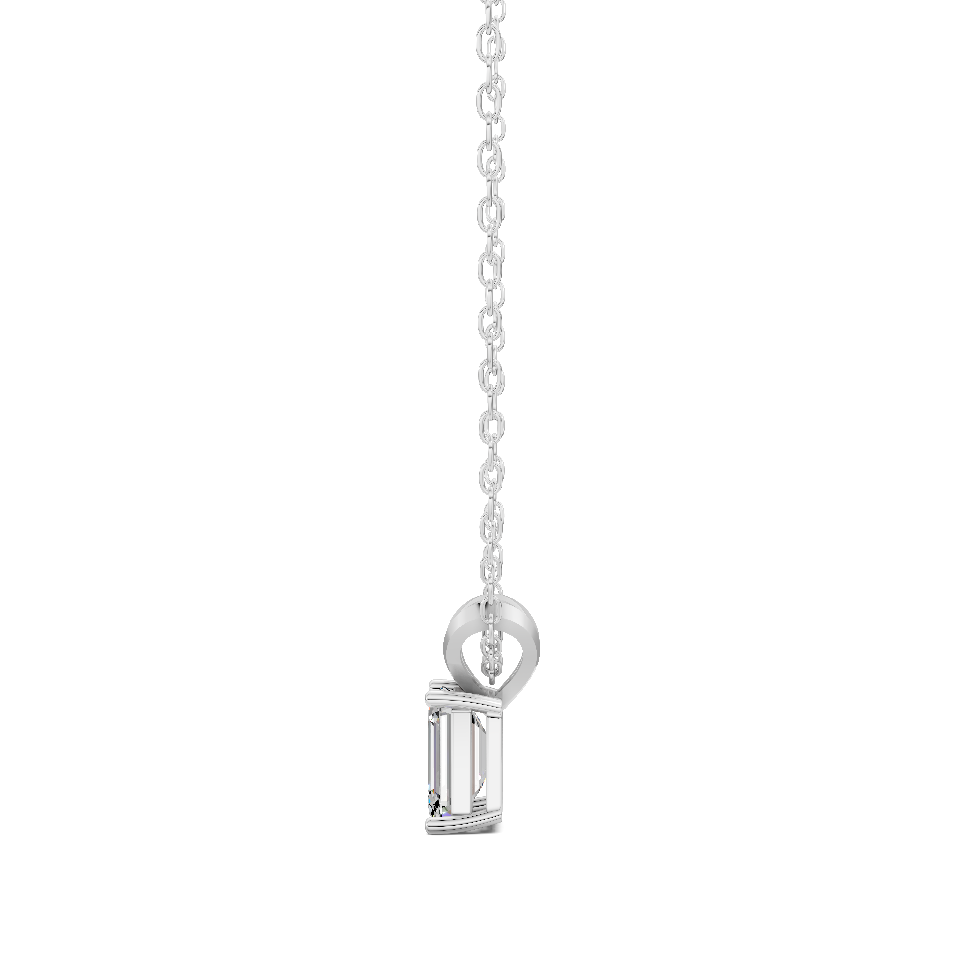 Emerald Split Bail Diamond Pendant (1.50 CTW)