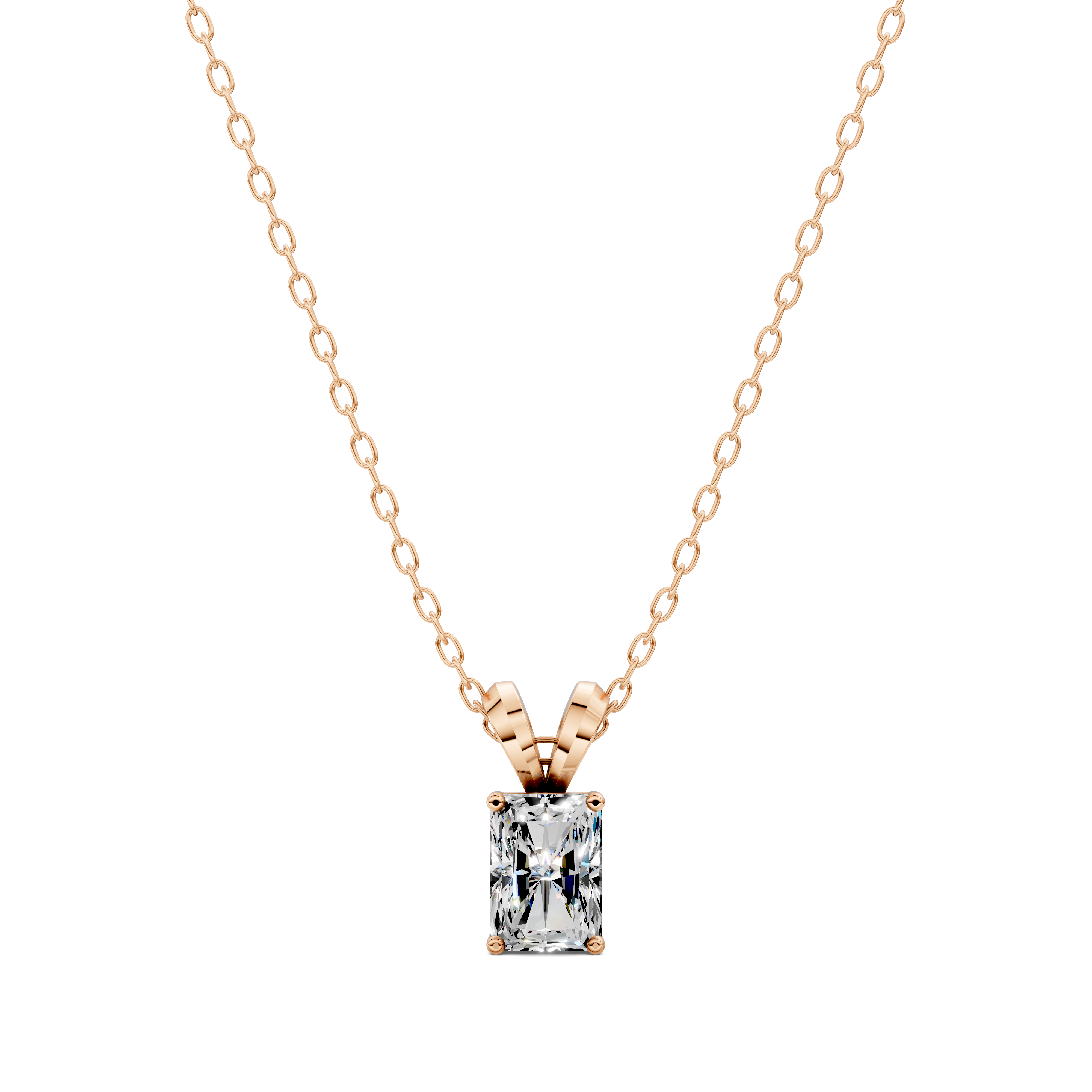 Radiant Split Bail Diamond Pendant (1.50 CTW)