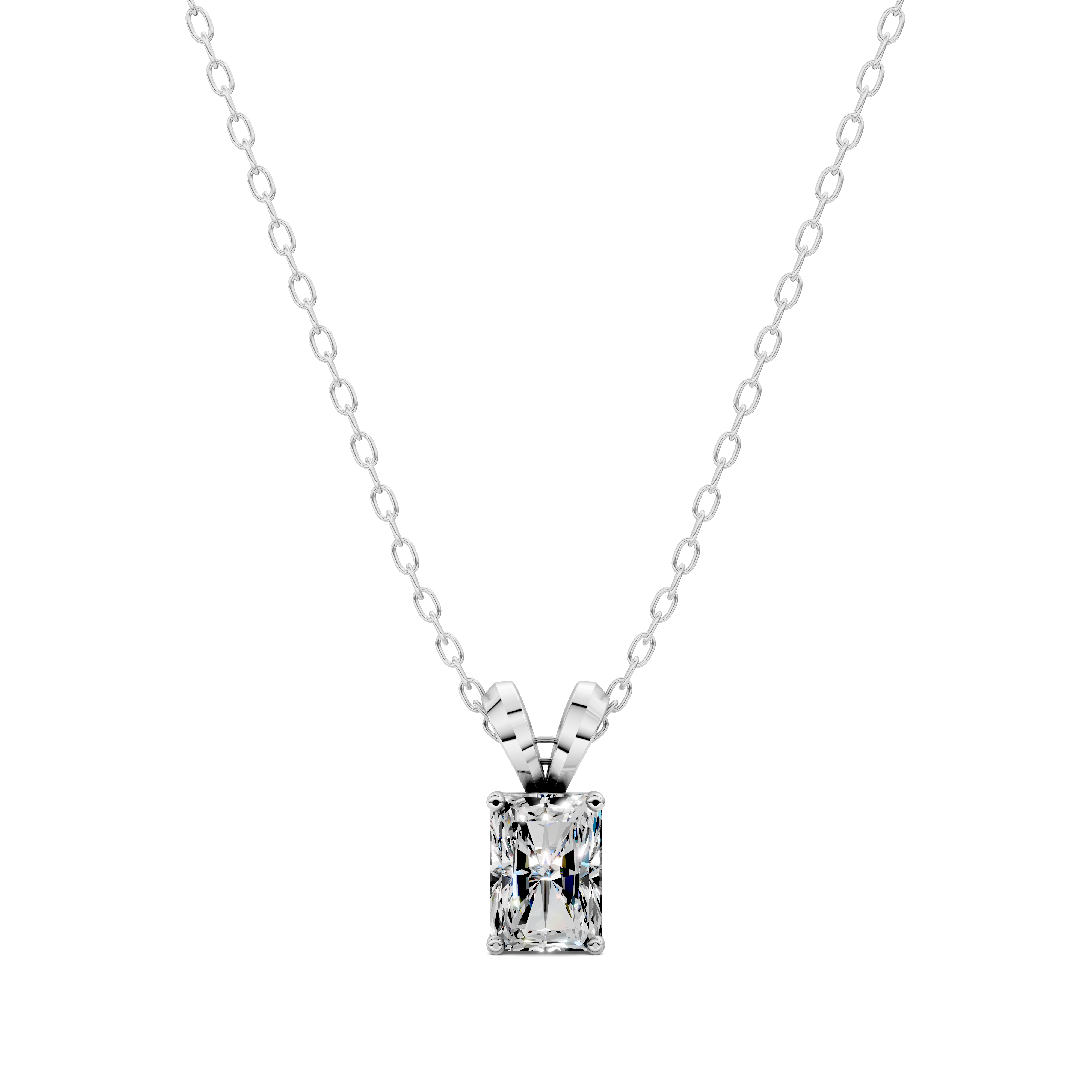 Radiant Split Bail Diamond Pendant (1.50 CTW)