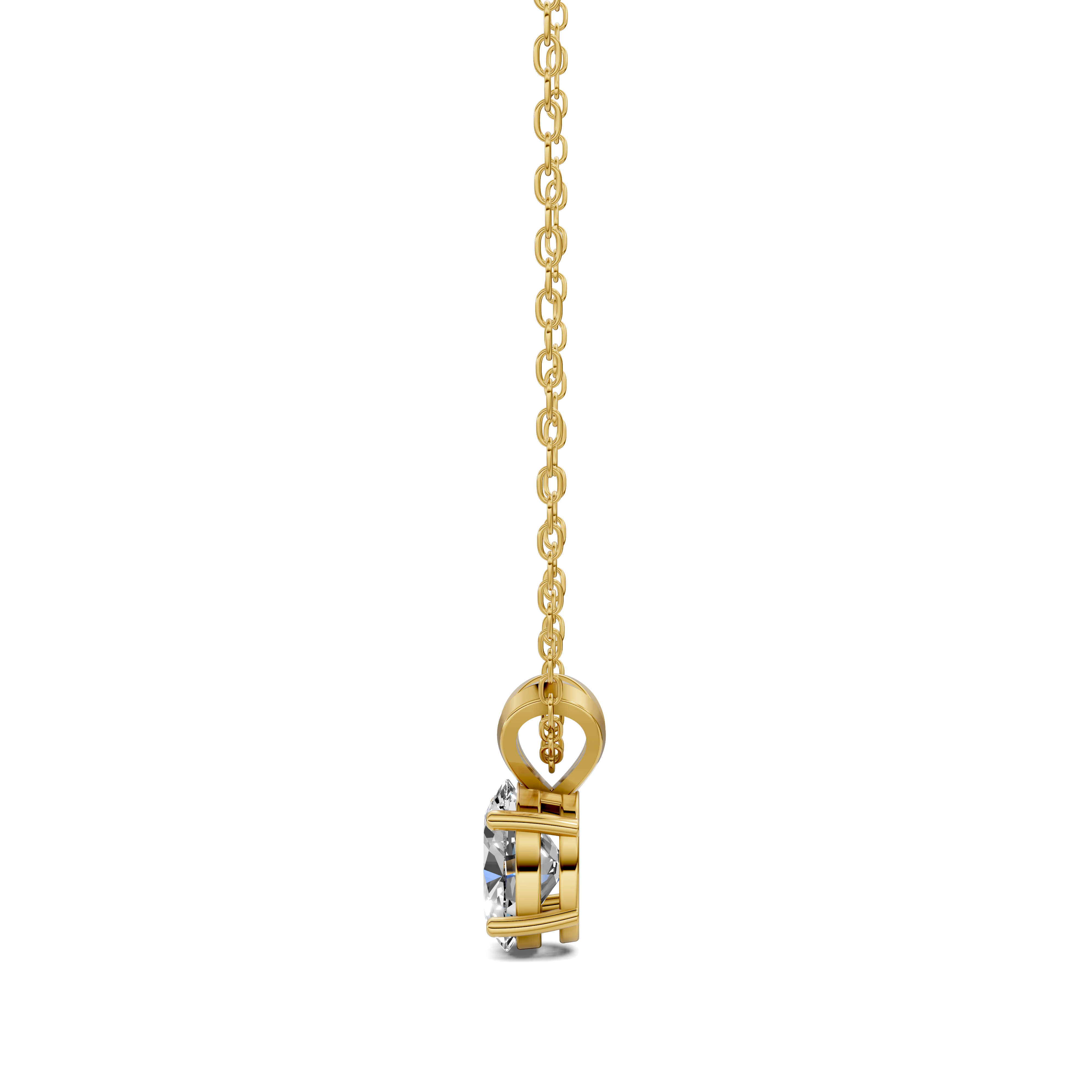 Oval Split Bail Diamond Pendant (1.50 CTW)