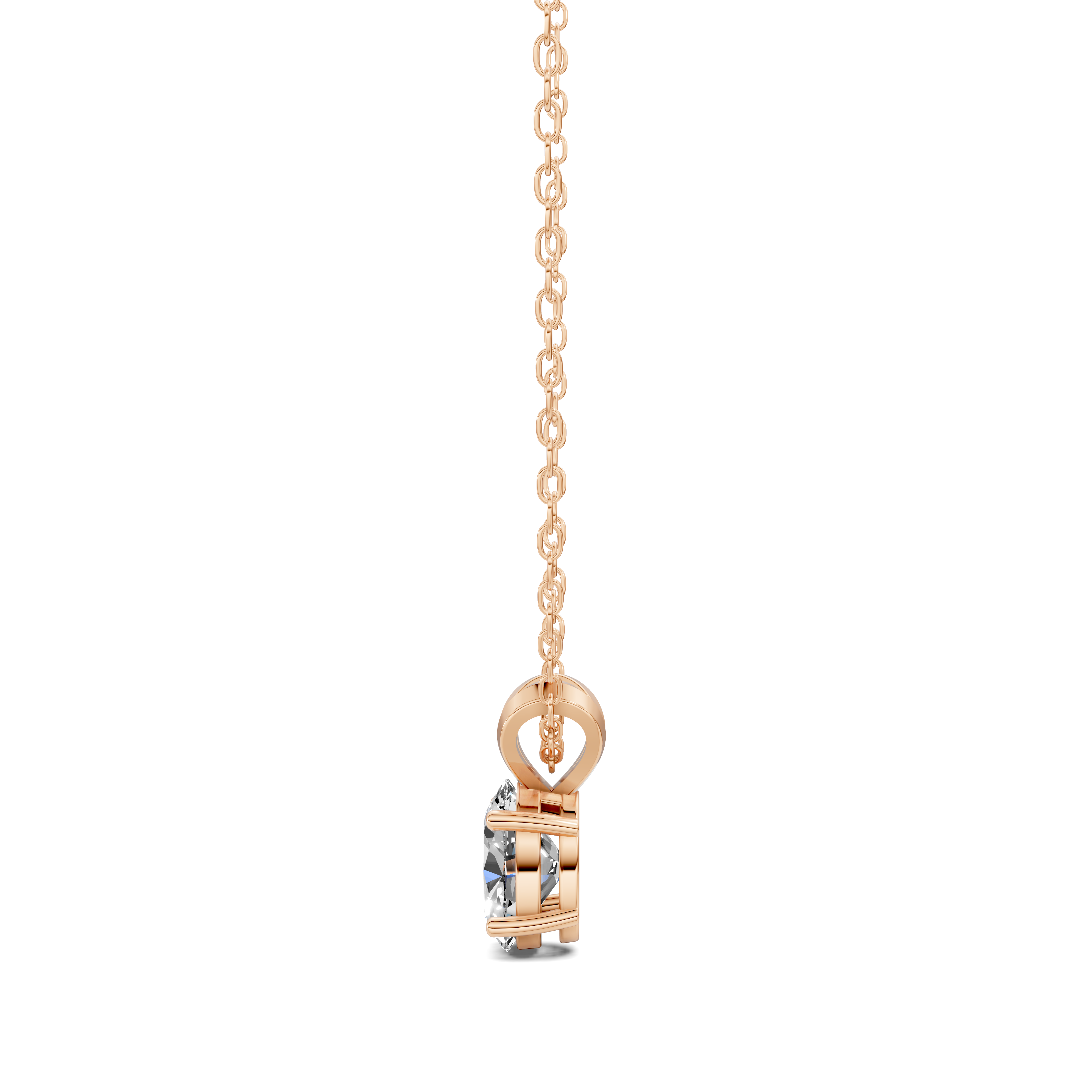Oval Split Bail Diamond Pendant (1.50 CTW)