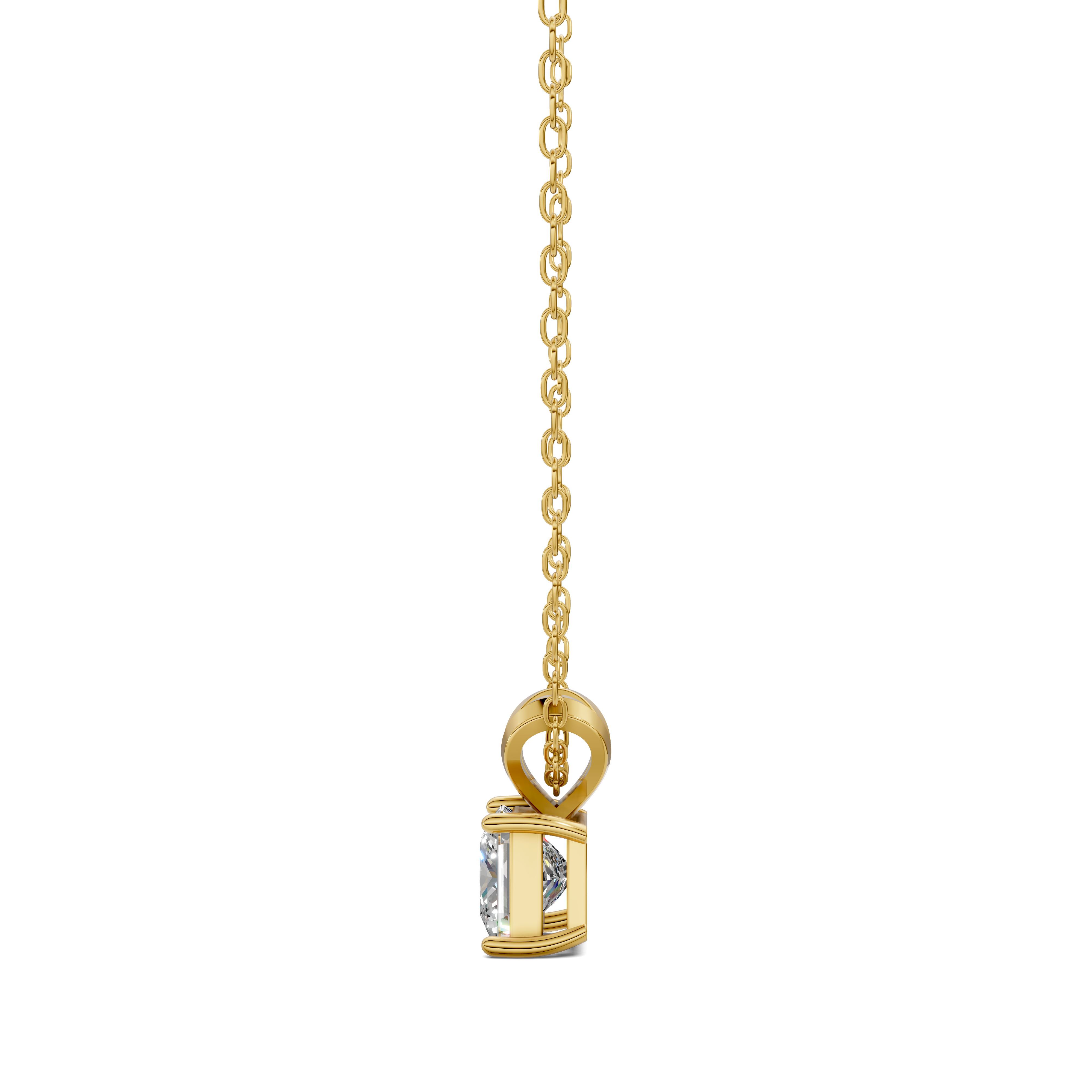 Princess Split Bail Diamond Pendant (1.50 CTW)