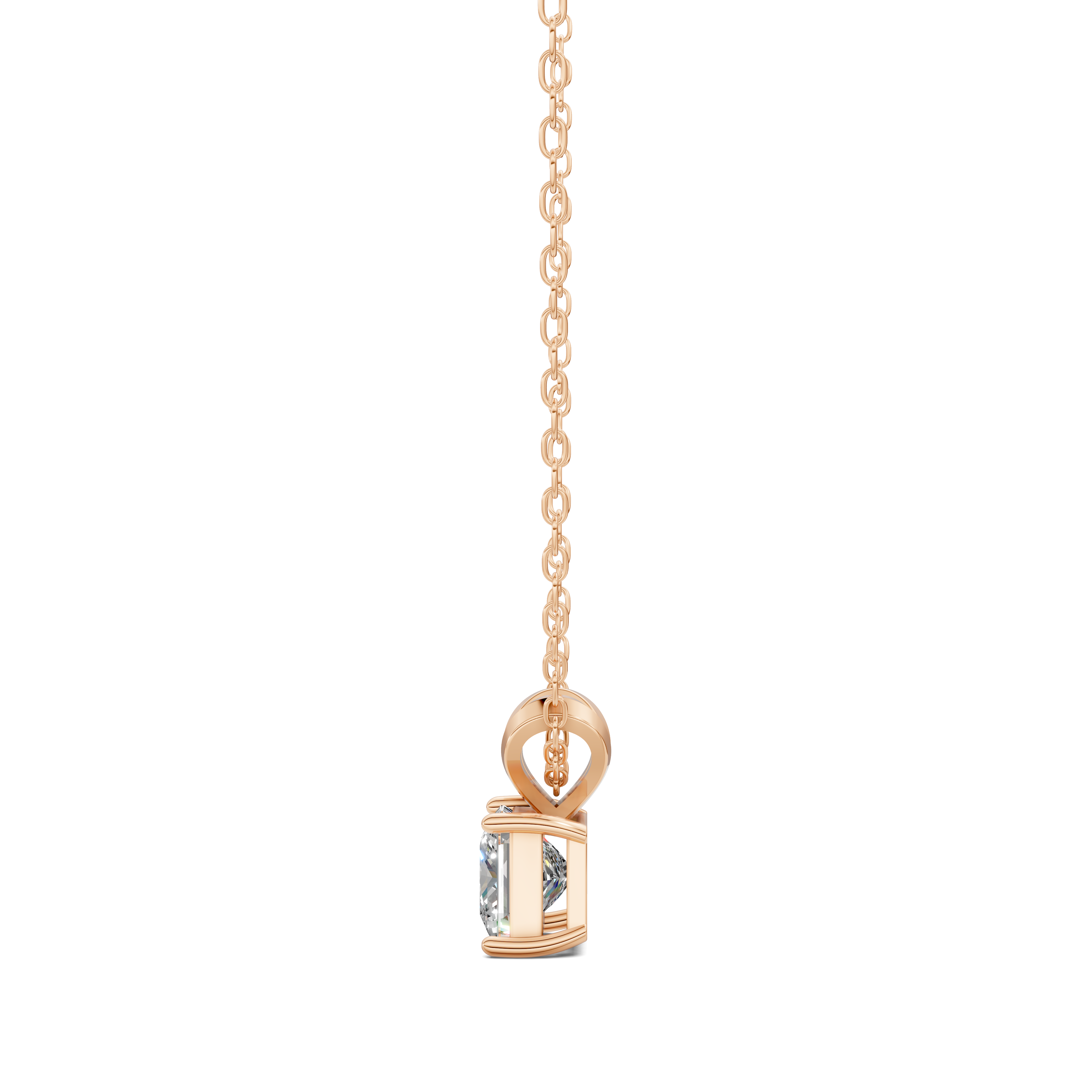 Princess Split Bail Diamond Pendant (1.50 CTW)