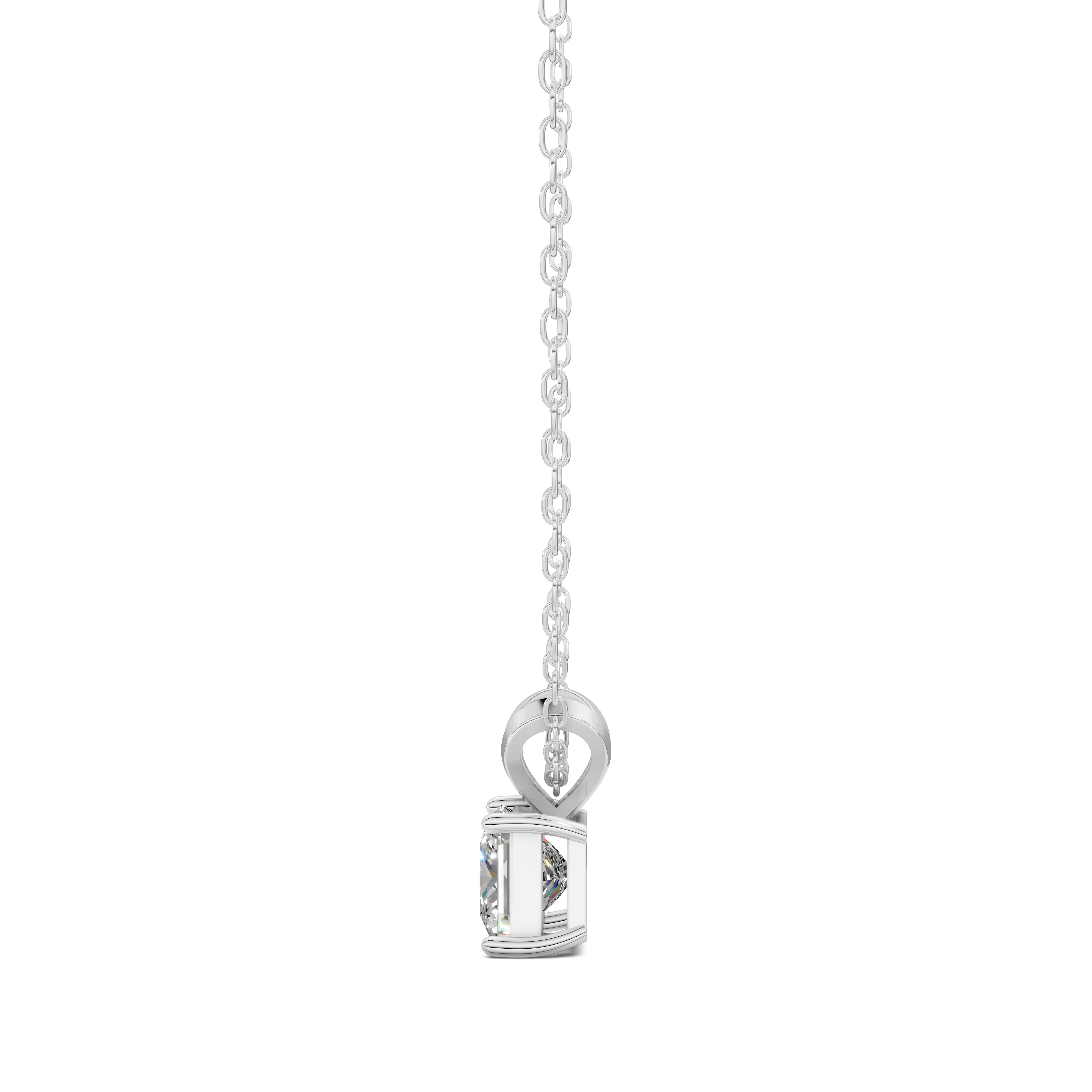 Princess Split Bail Diamond Pendant (1.50 CTW)