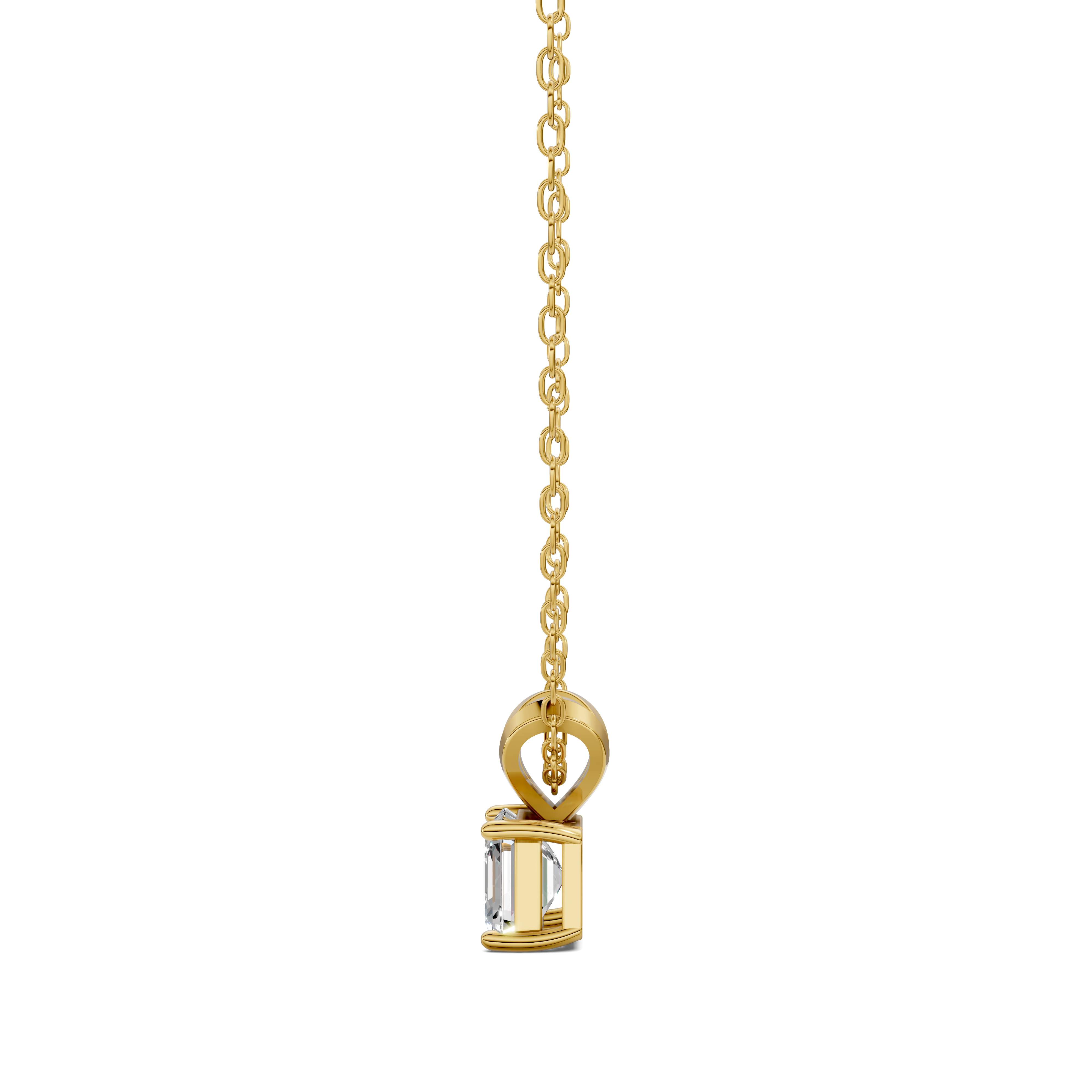 Asscher Split Bail Diamond Pendant (1.50 CTW)