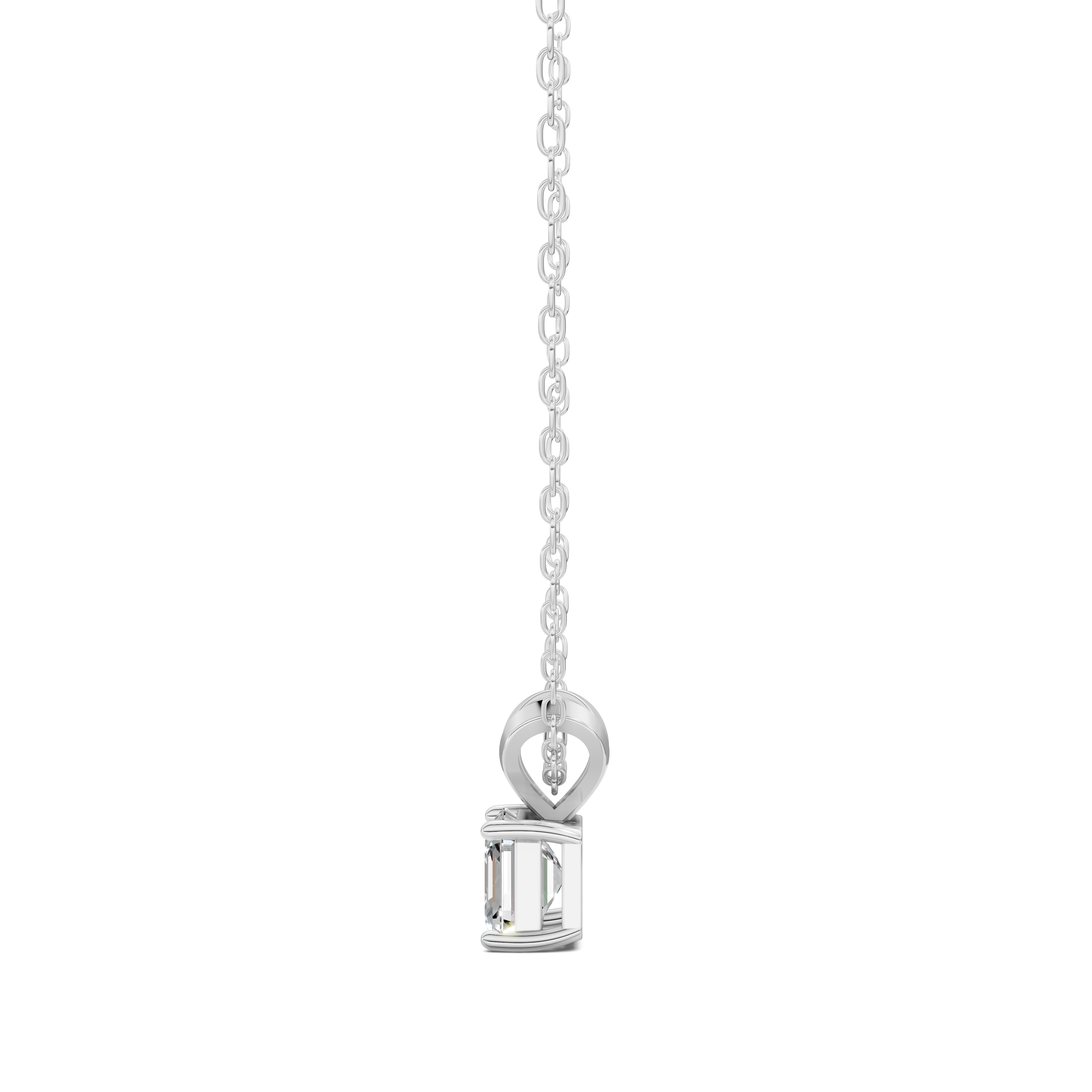 Asscher Split Bail Diamond Pendant (1.50 CTW)