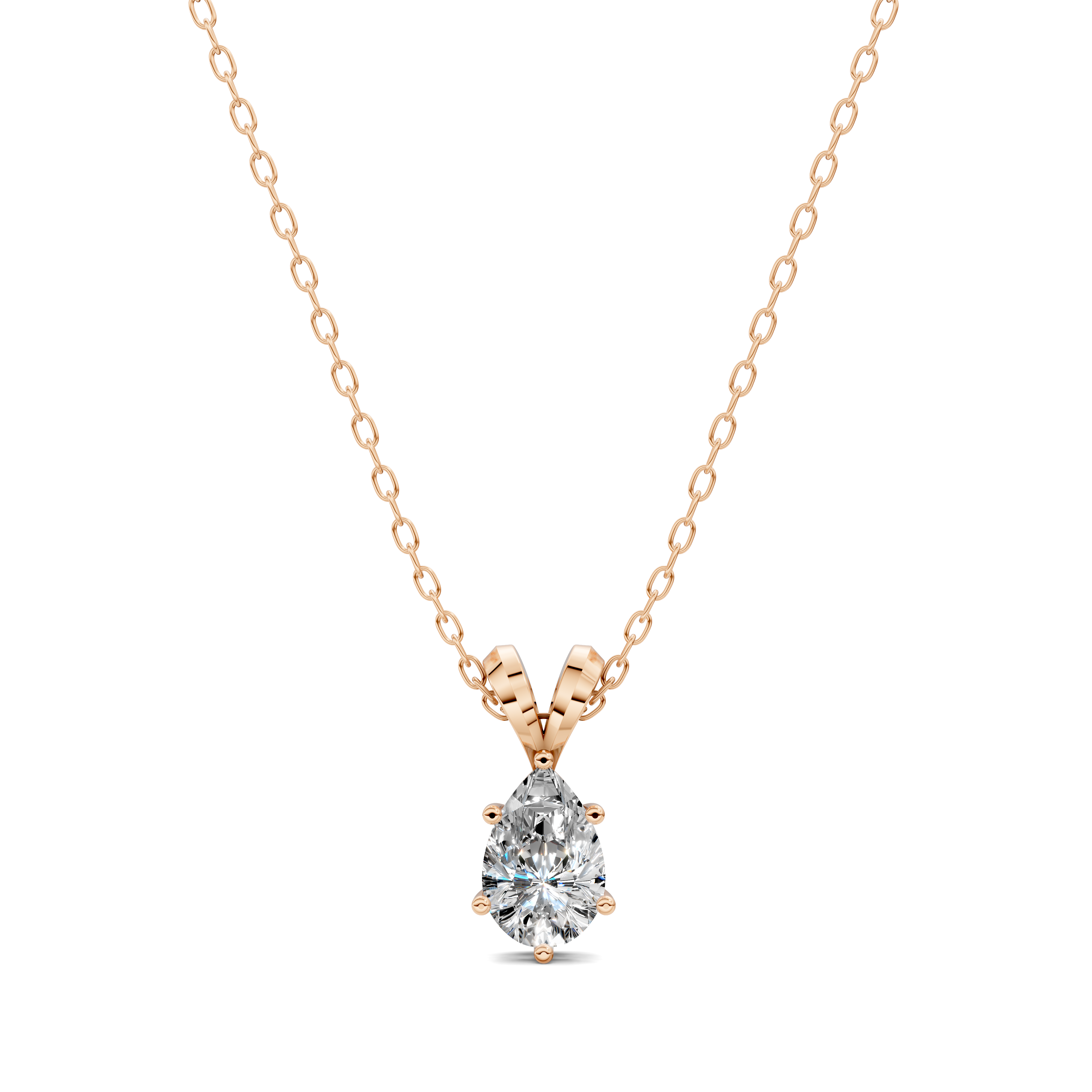 Pear Split Bail Diamond Pendant (1.50 CTW)