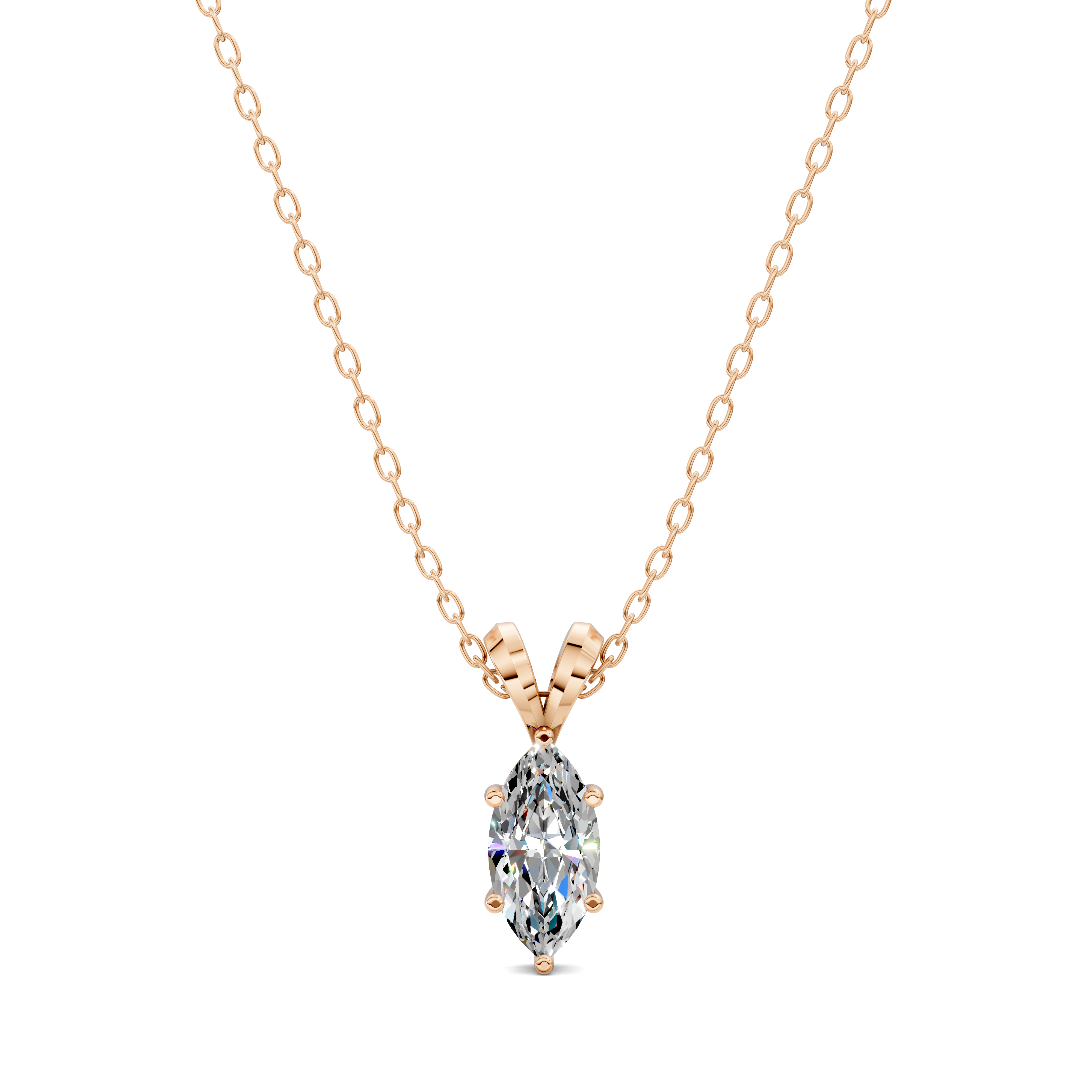 Marquise Split Bail Diamond Pendant (1.50 CTW)