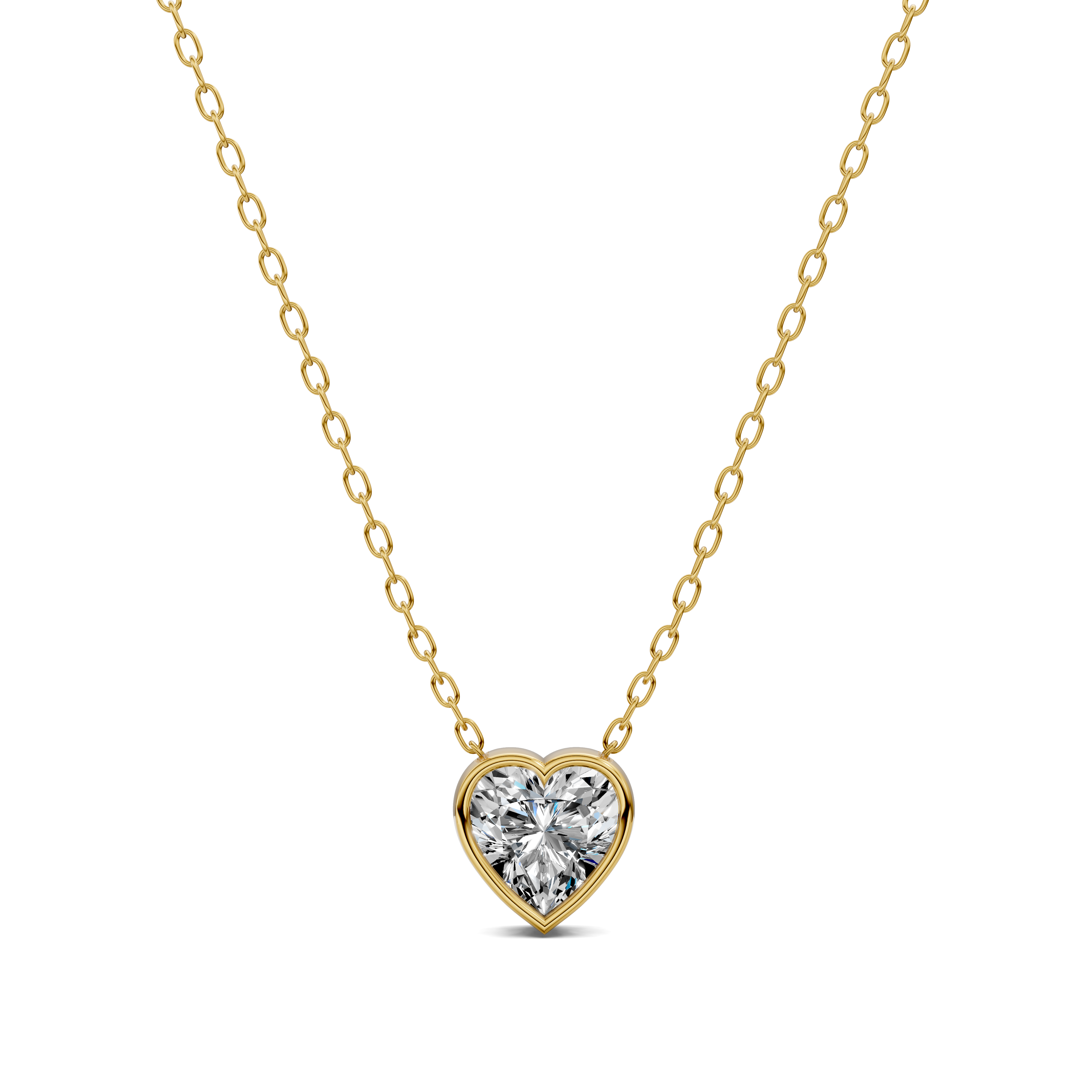 Cushion Bezel Diamond Pendant (1.50 CTW)