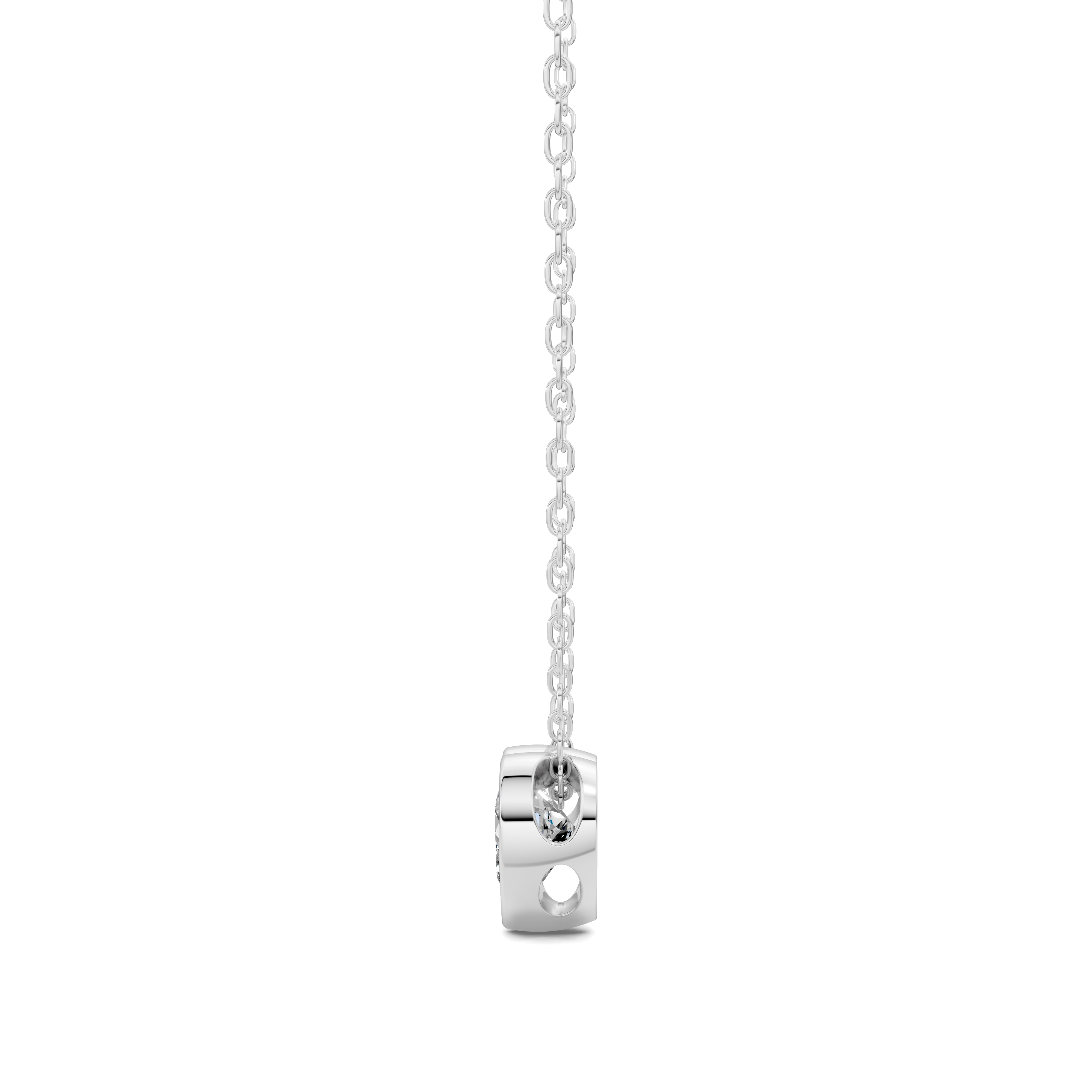 Cushion Bezel Diamond Pendant (1.50 CTW)
