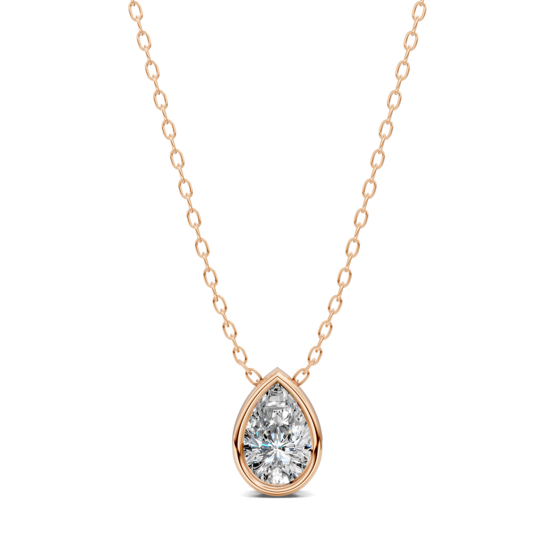 Pear Bezel Diamond Pendant (1.50 CTW)
