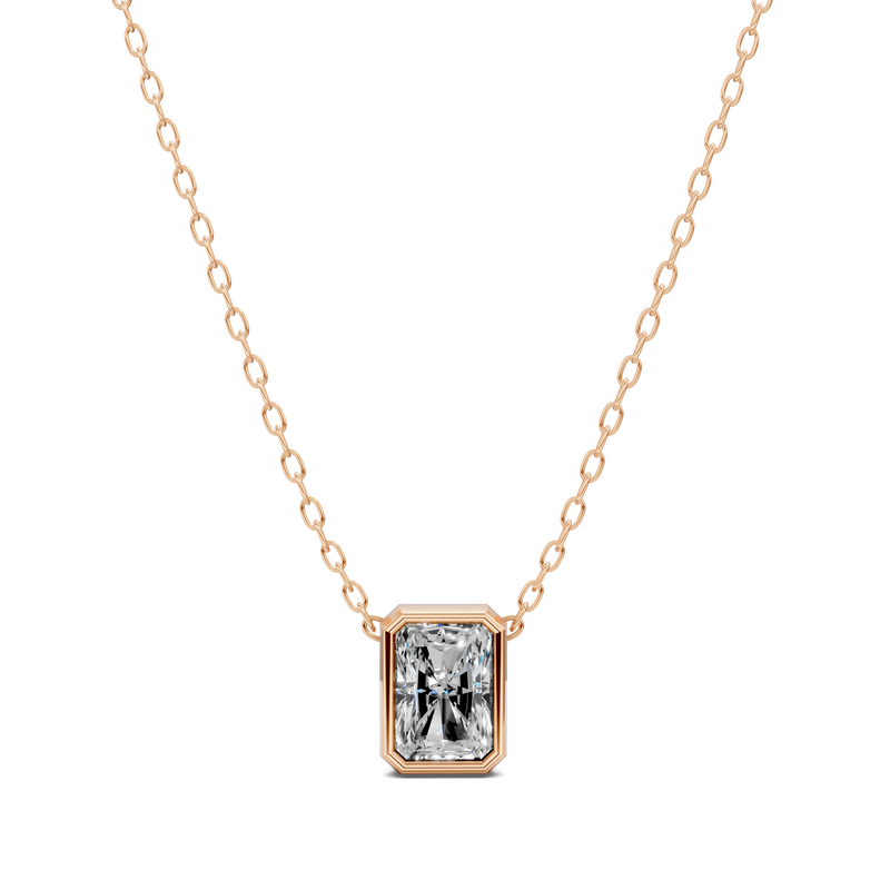 Radiant Bezel Diamond Pendant (1.50 CTW)