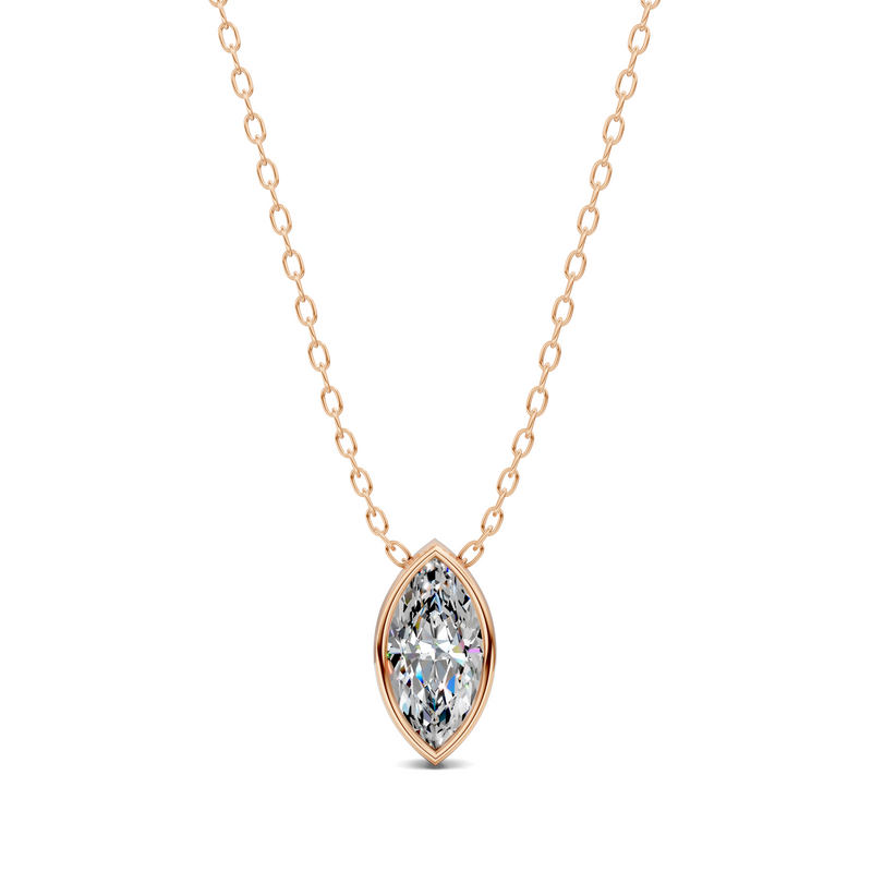 Marquise Bezel Diamond Pendant (1.50 CTW)