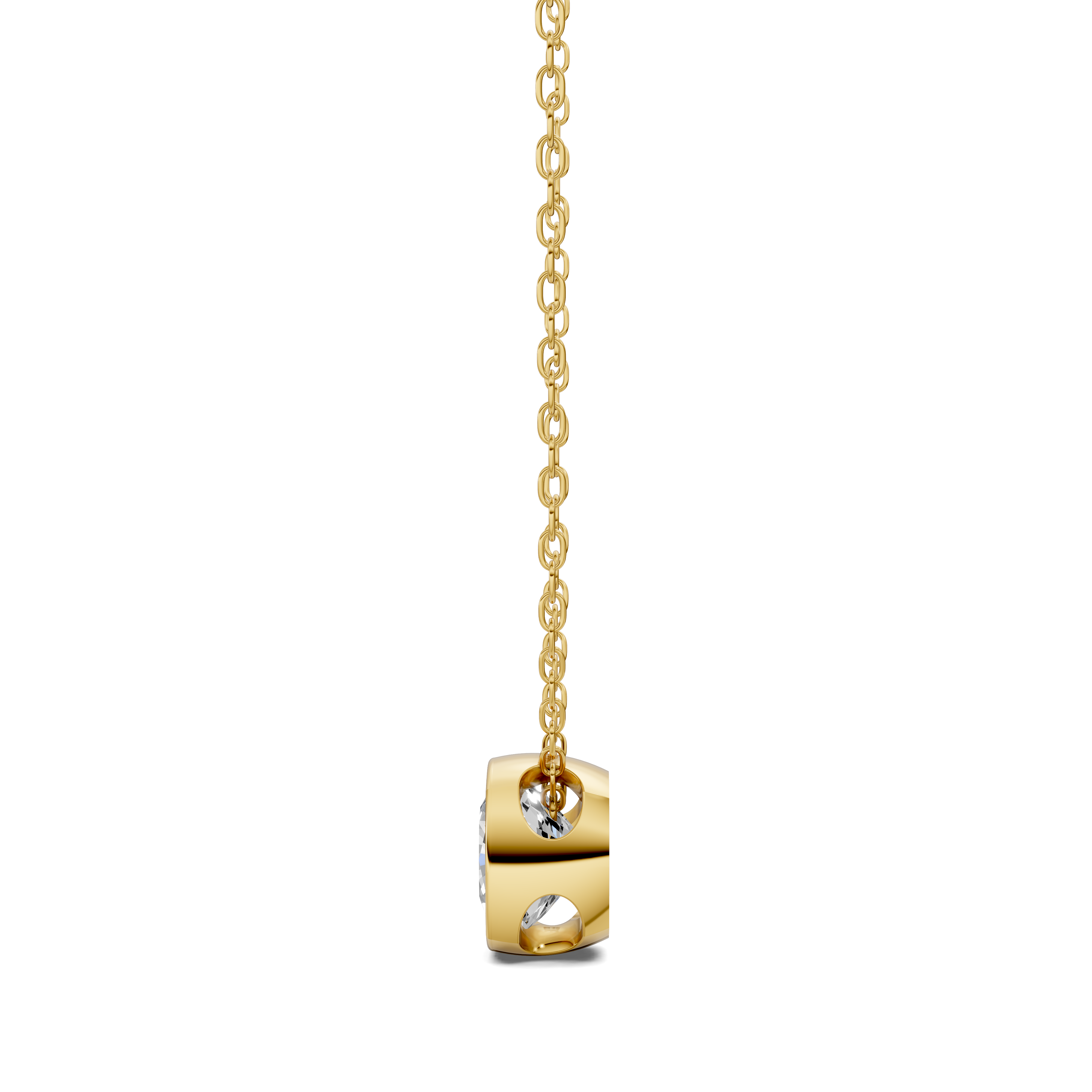 Cushion Bezel Diamond Pendant (1.50 CTW)