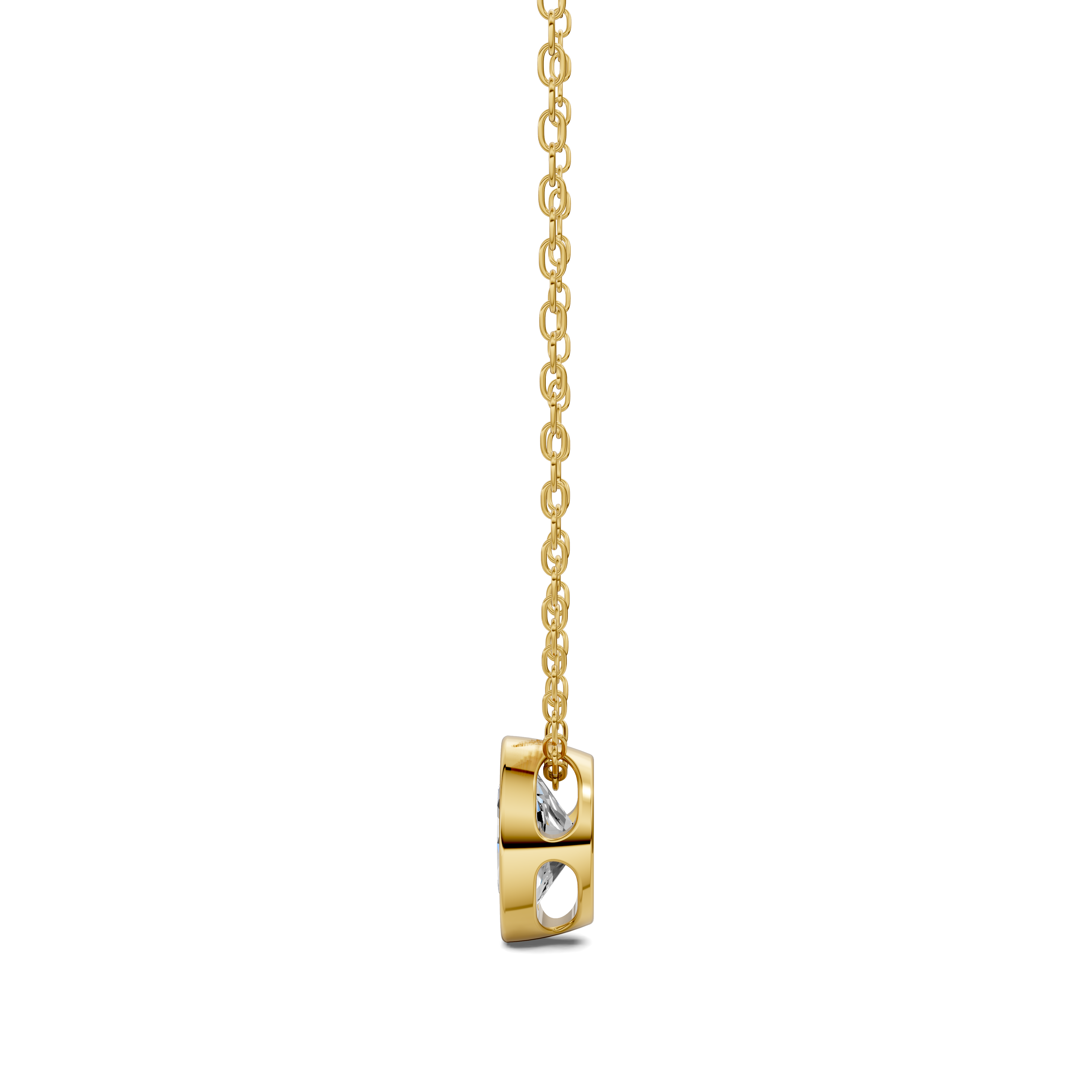 Oval Bezel Diamond Pendant (1.50 CTW)