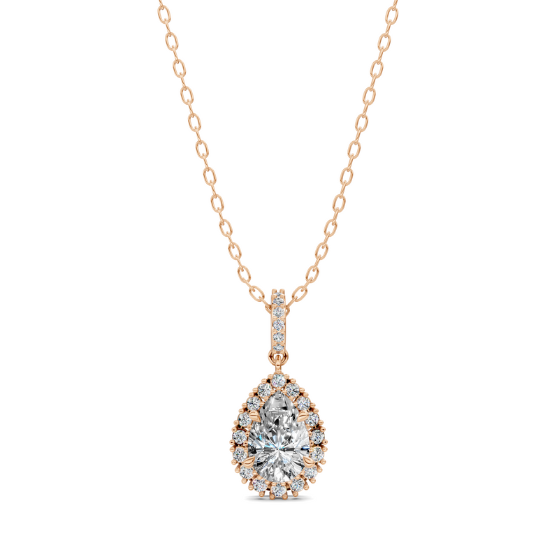 Pear Halo Pendant (1.50 CTW)