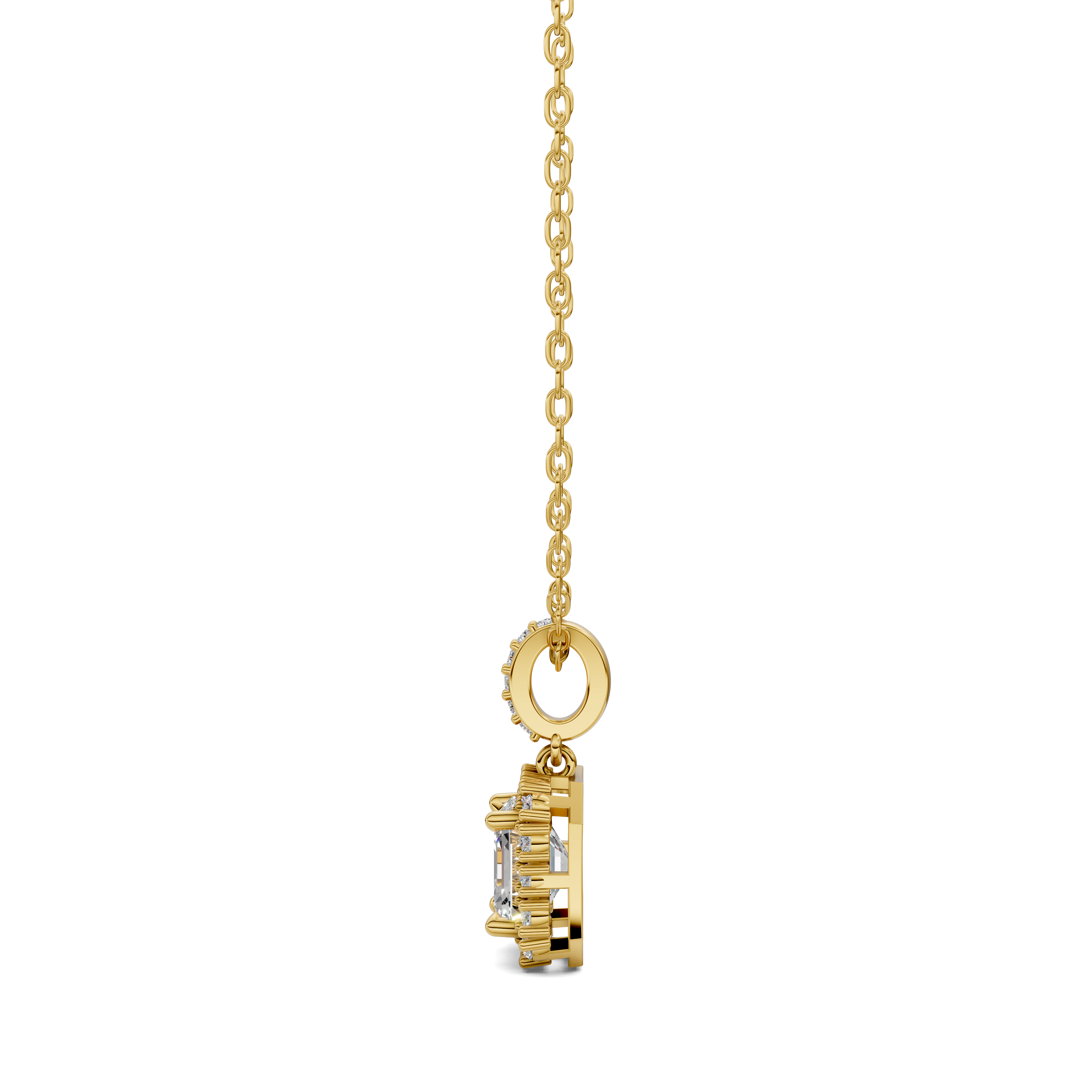 Asscher Halo Pendant (1.50 CTW)