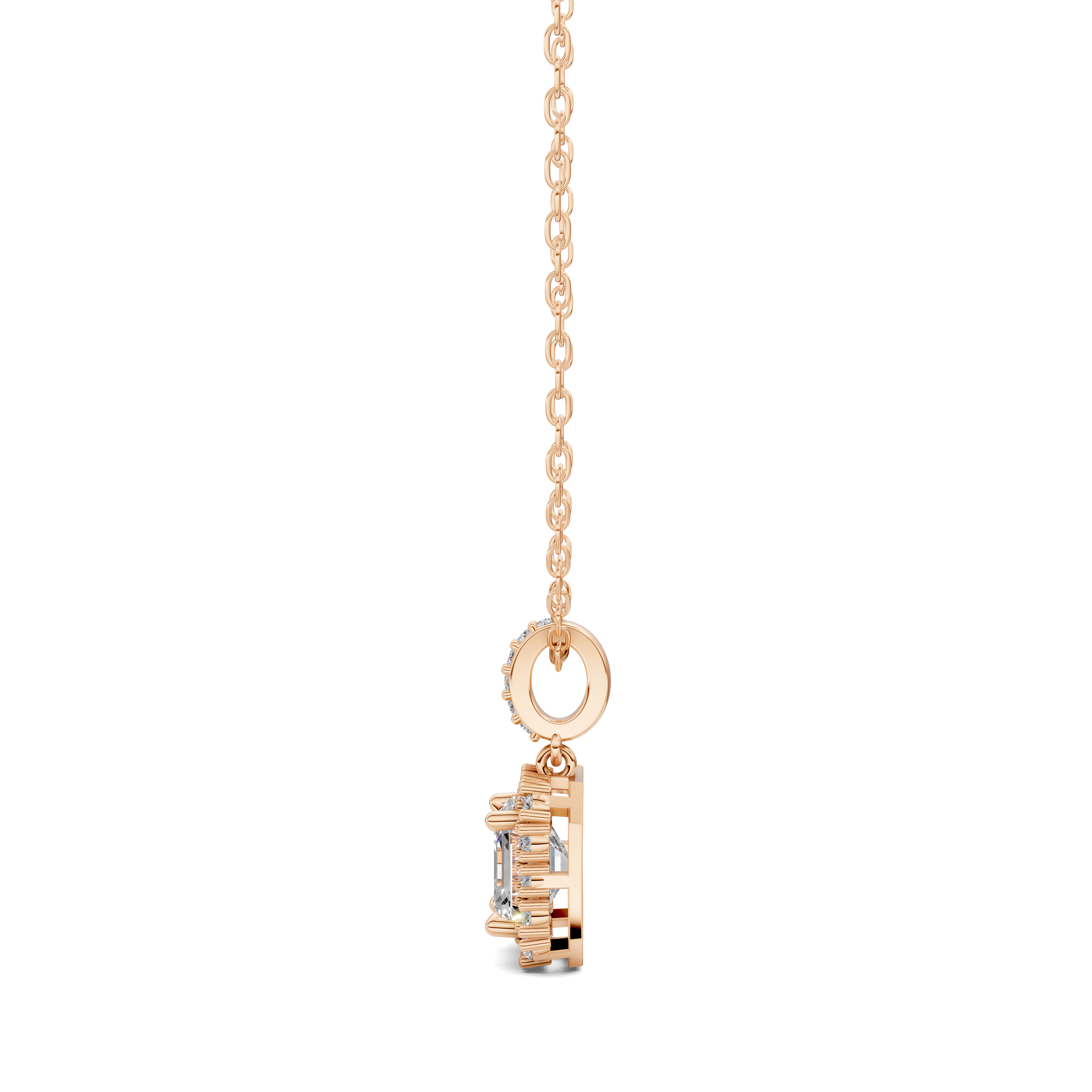 Asscher Halo Pendant (1.50 CTW)