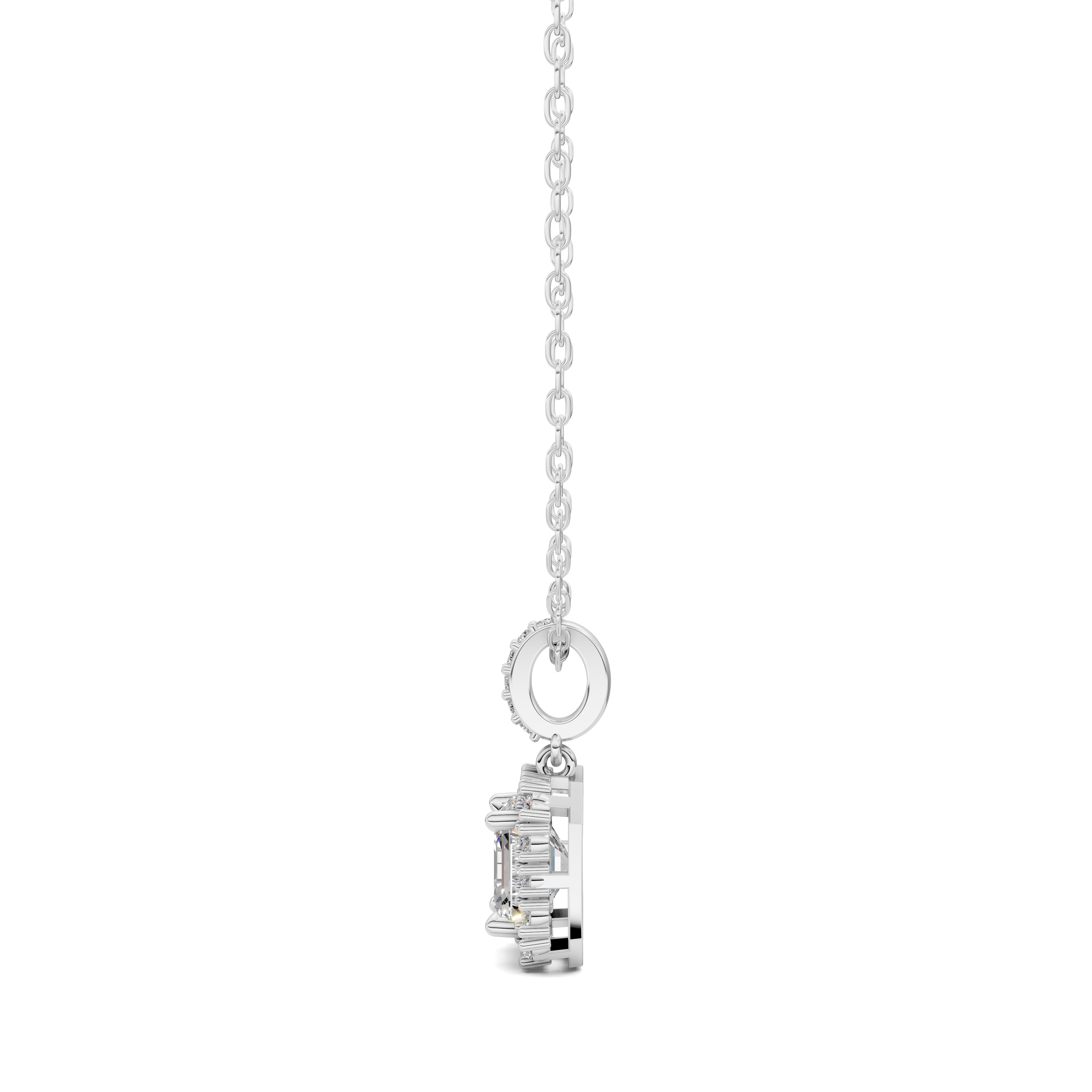 Asscher Halo Pendant (1.50 CTW)