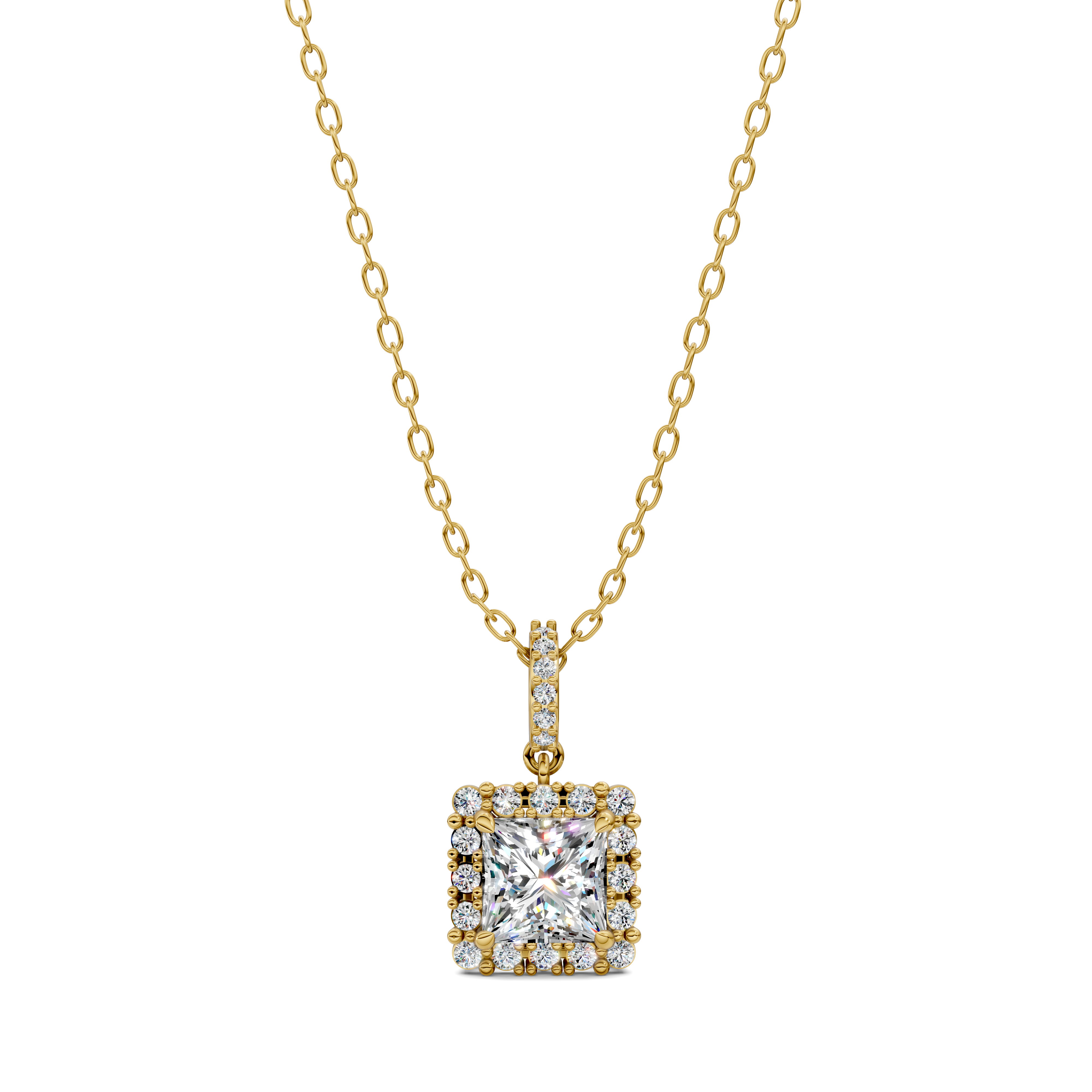 Princess Halo Pendant (1.50 CTW)